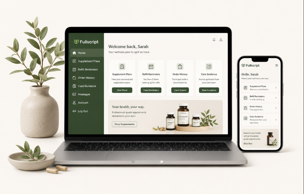 Fullscript supplement plan portal