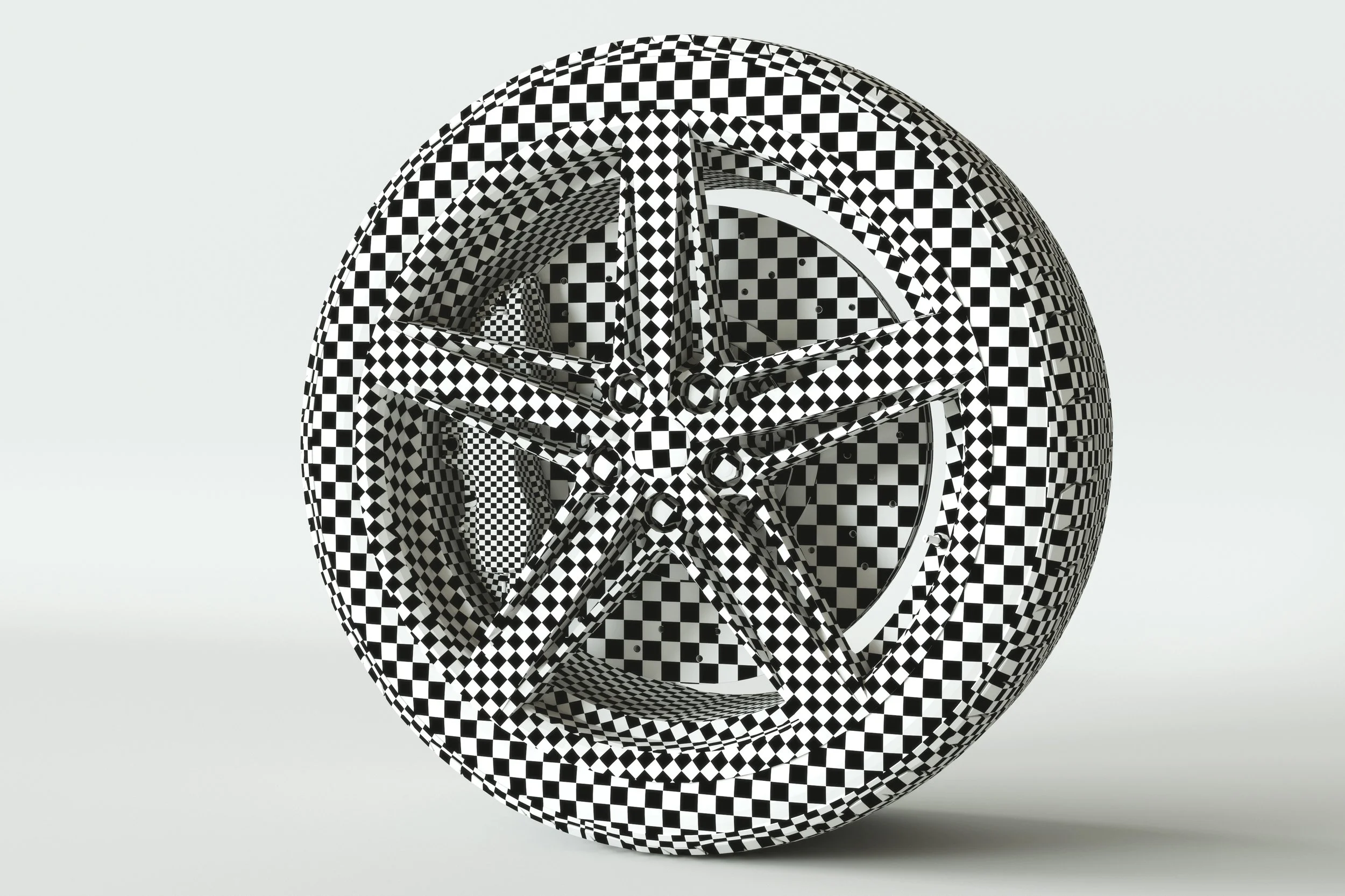 Ferrari wheel UV layout