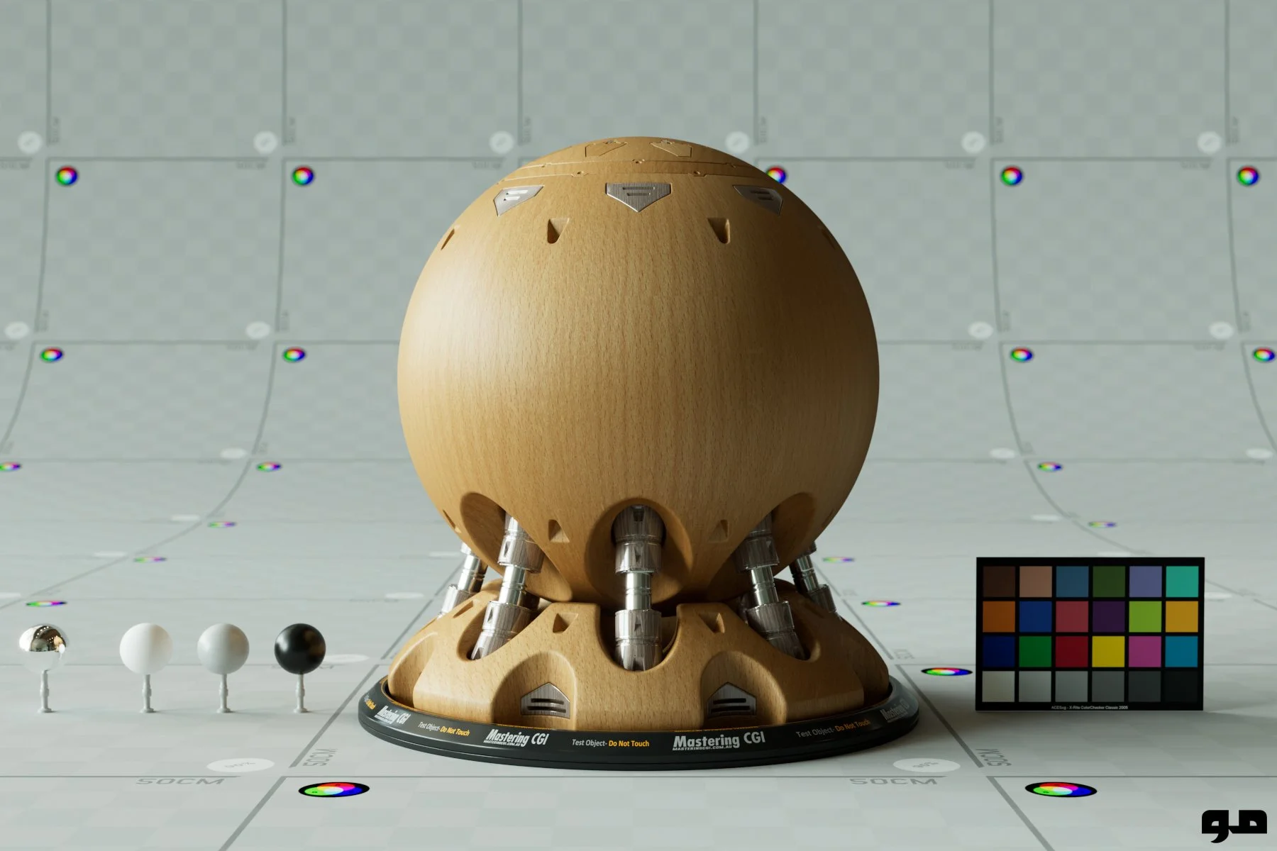 Wood material look development preview 1