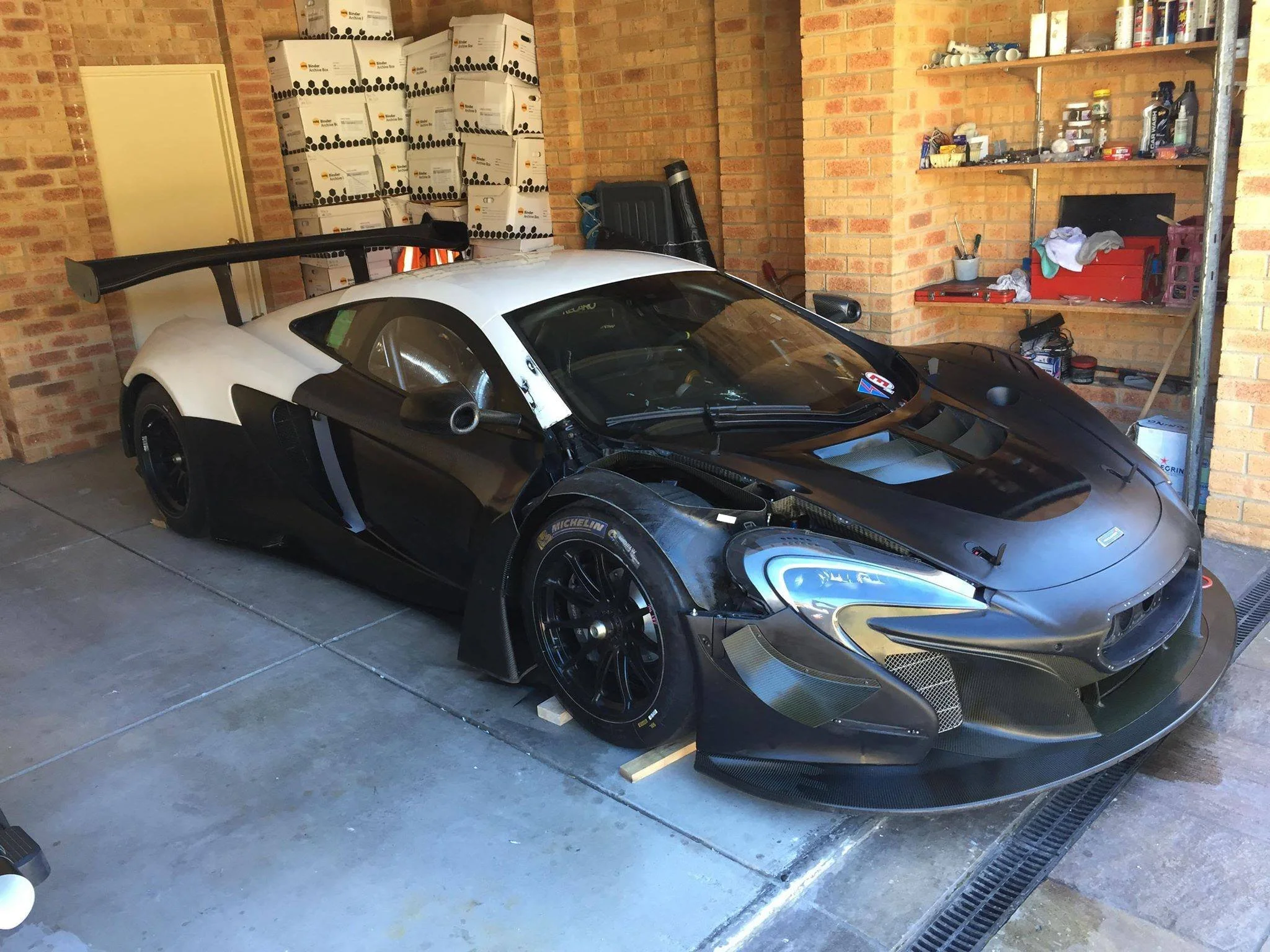 McLaren workshop progress view