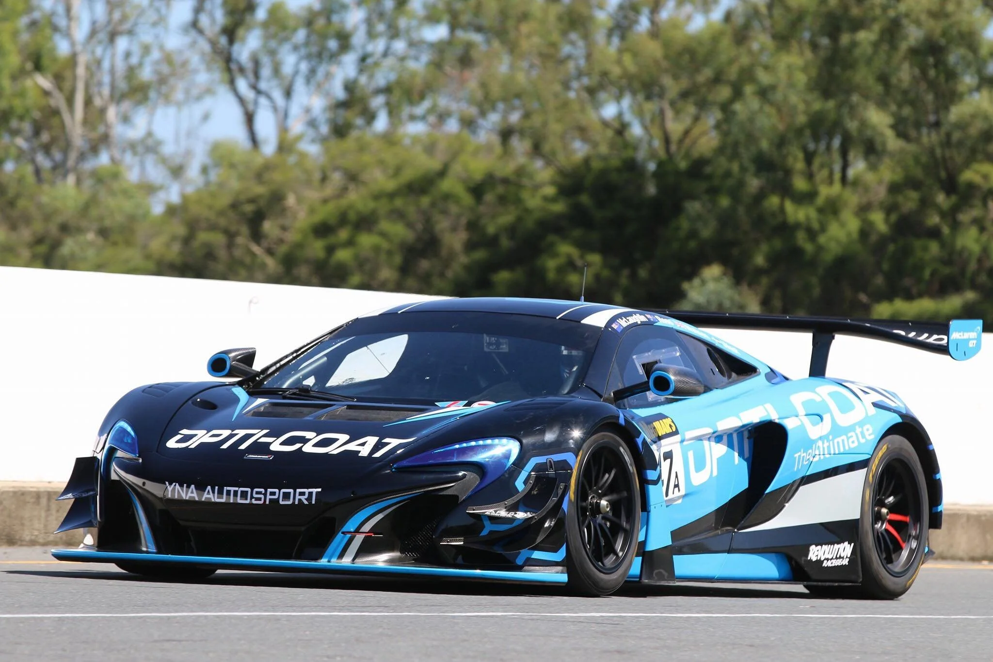 McLaren finished car