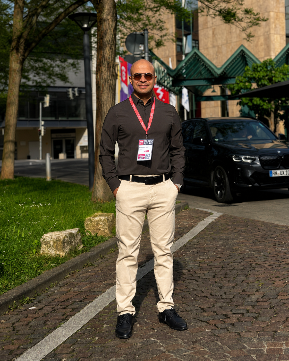 Muhammed Hamed at a professional event in Stuttgart