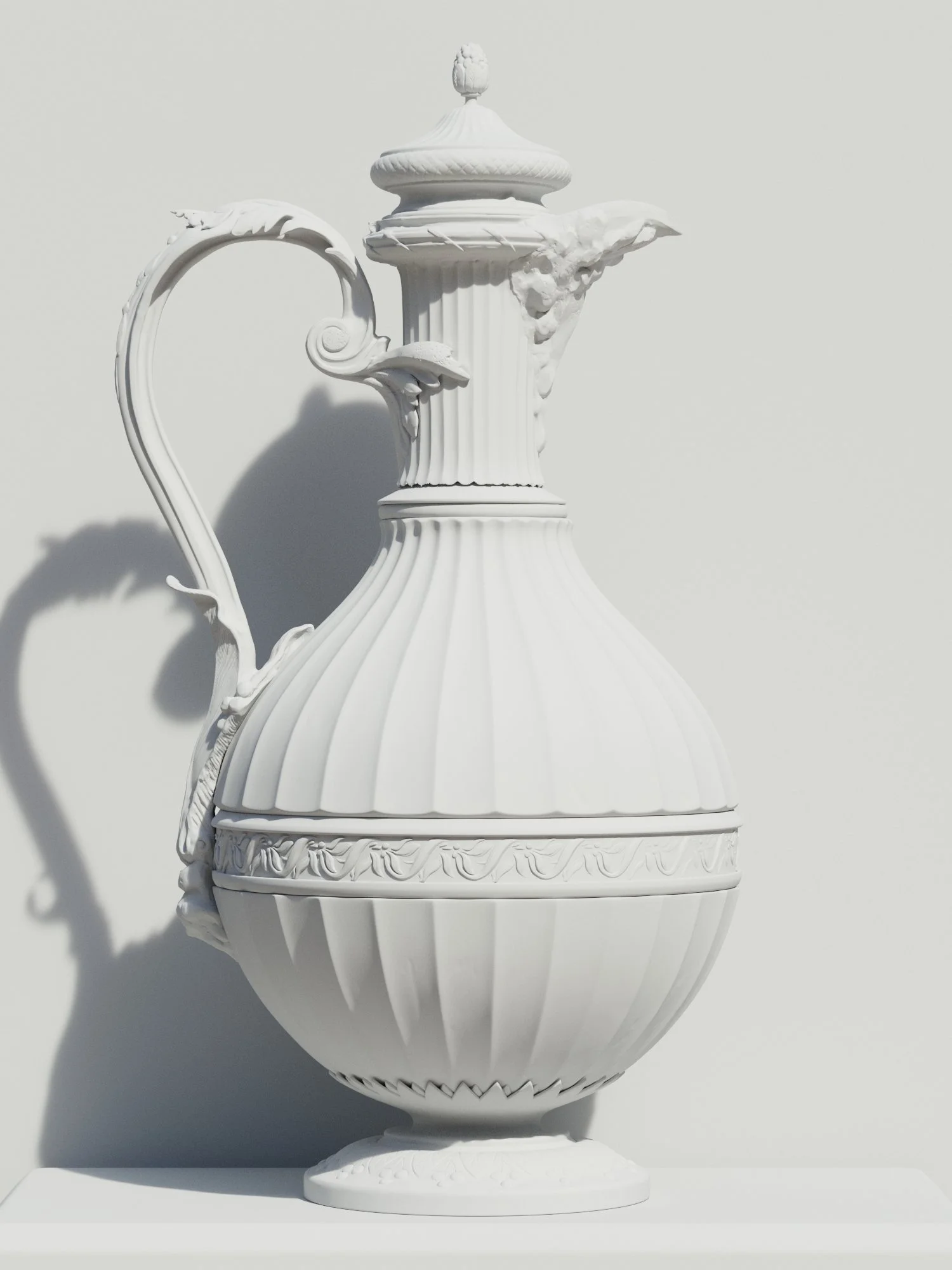 Water jug clay render