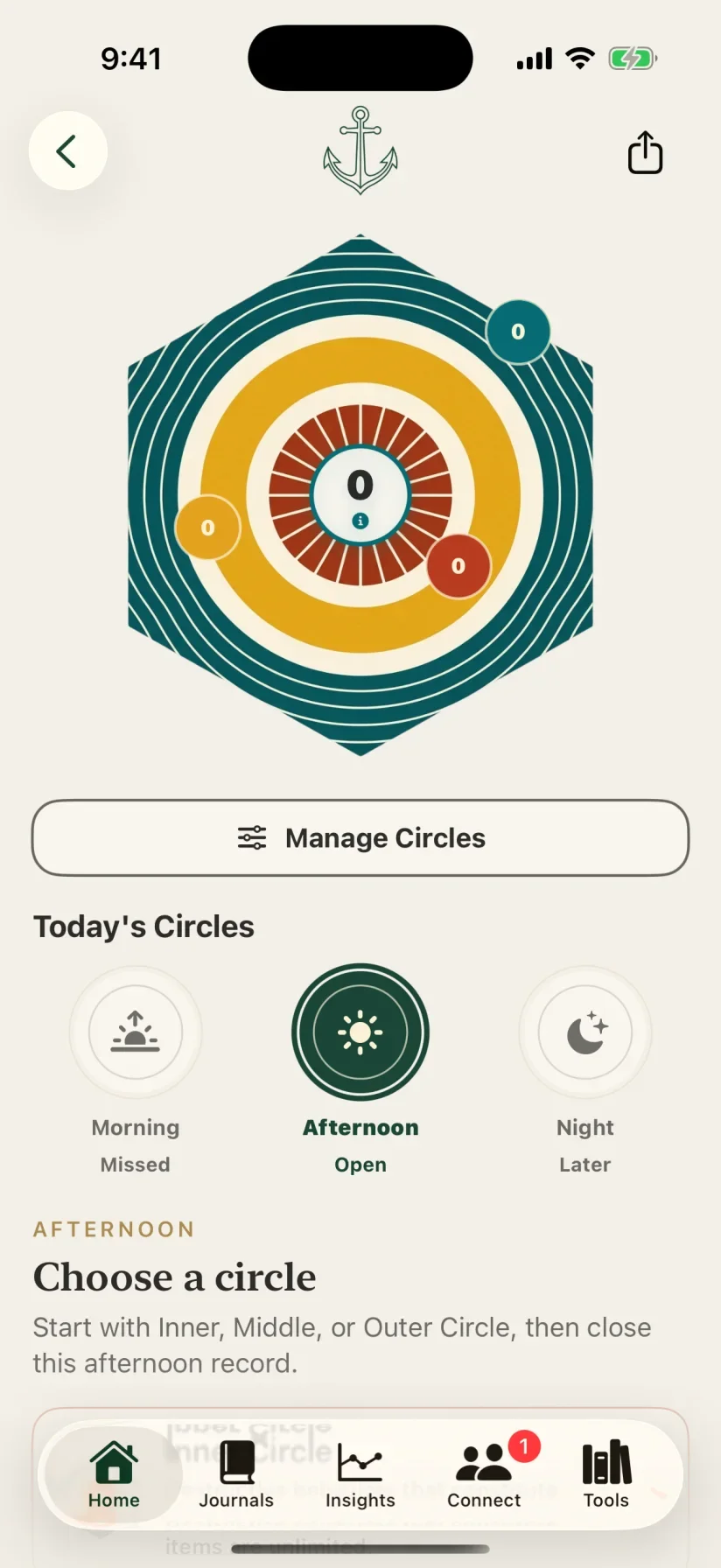 Ascension Circle Check-In in the Atelier theme