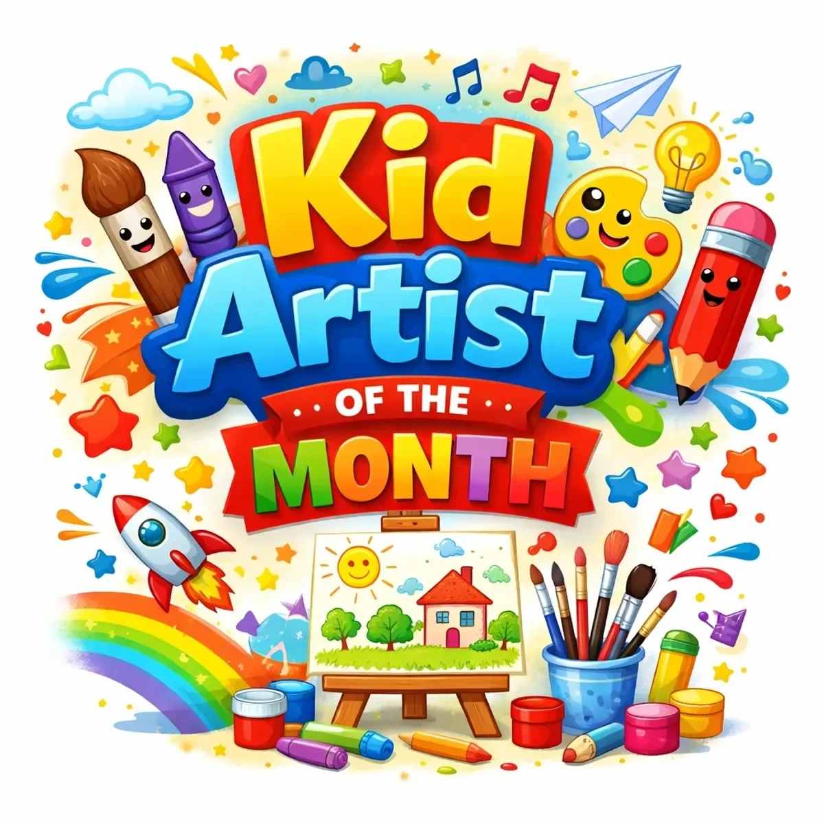 Young artist at work in the Crafted Together studio