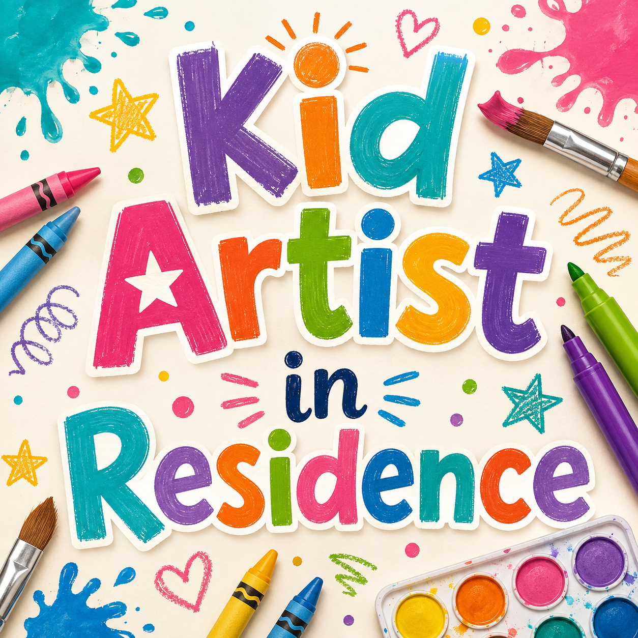 Young artist at work in the Crafted Together studio