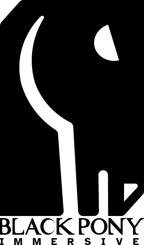 Black Pony Immersive Logo