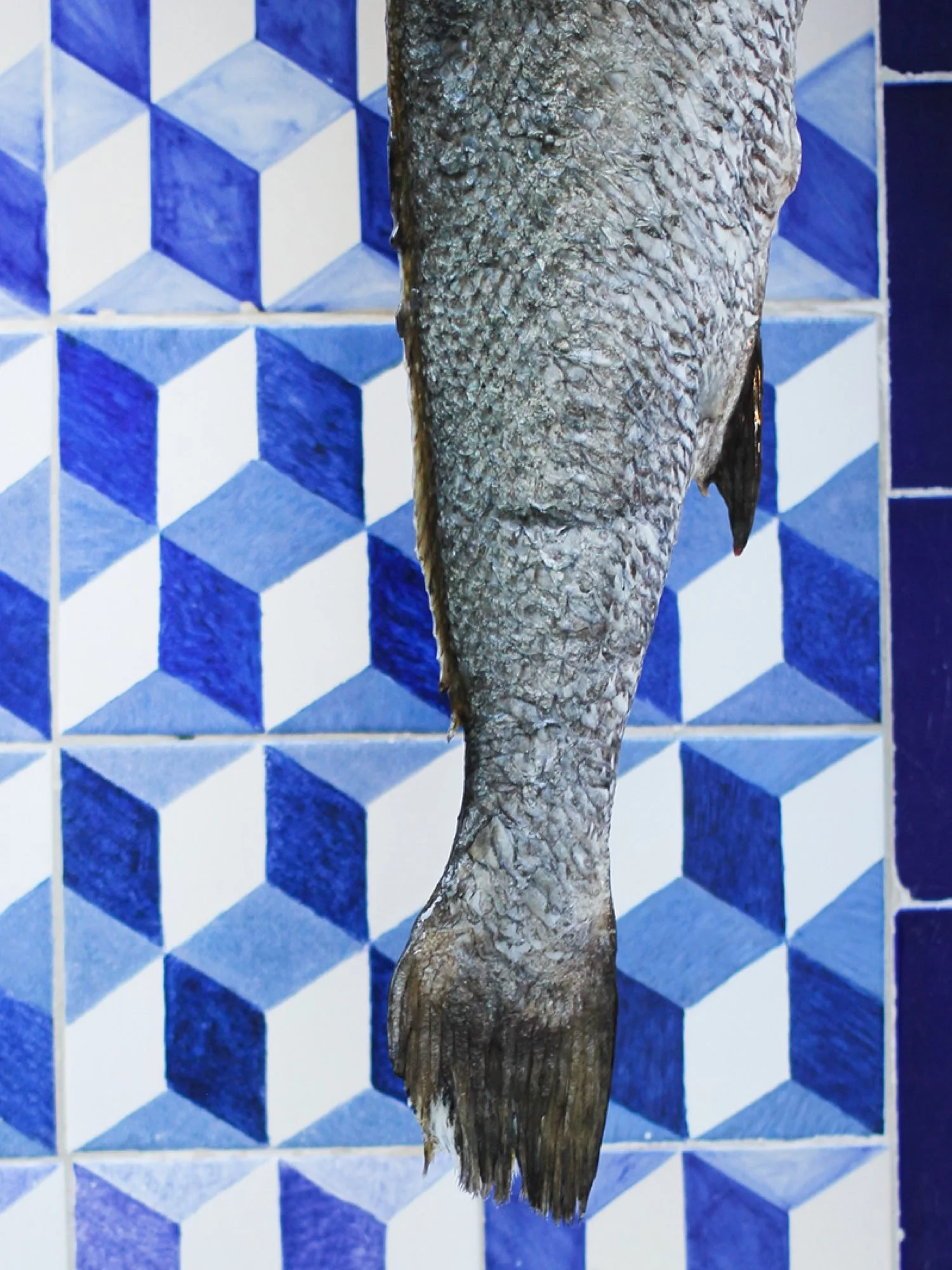 Da Noi restaurant fig dessert marble table Lisbon