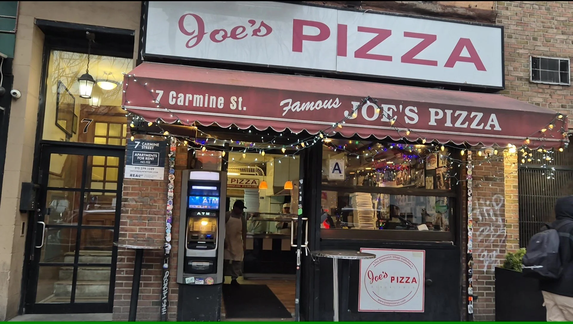 Joes-Pizza, Travelling Pandas in New York