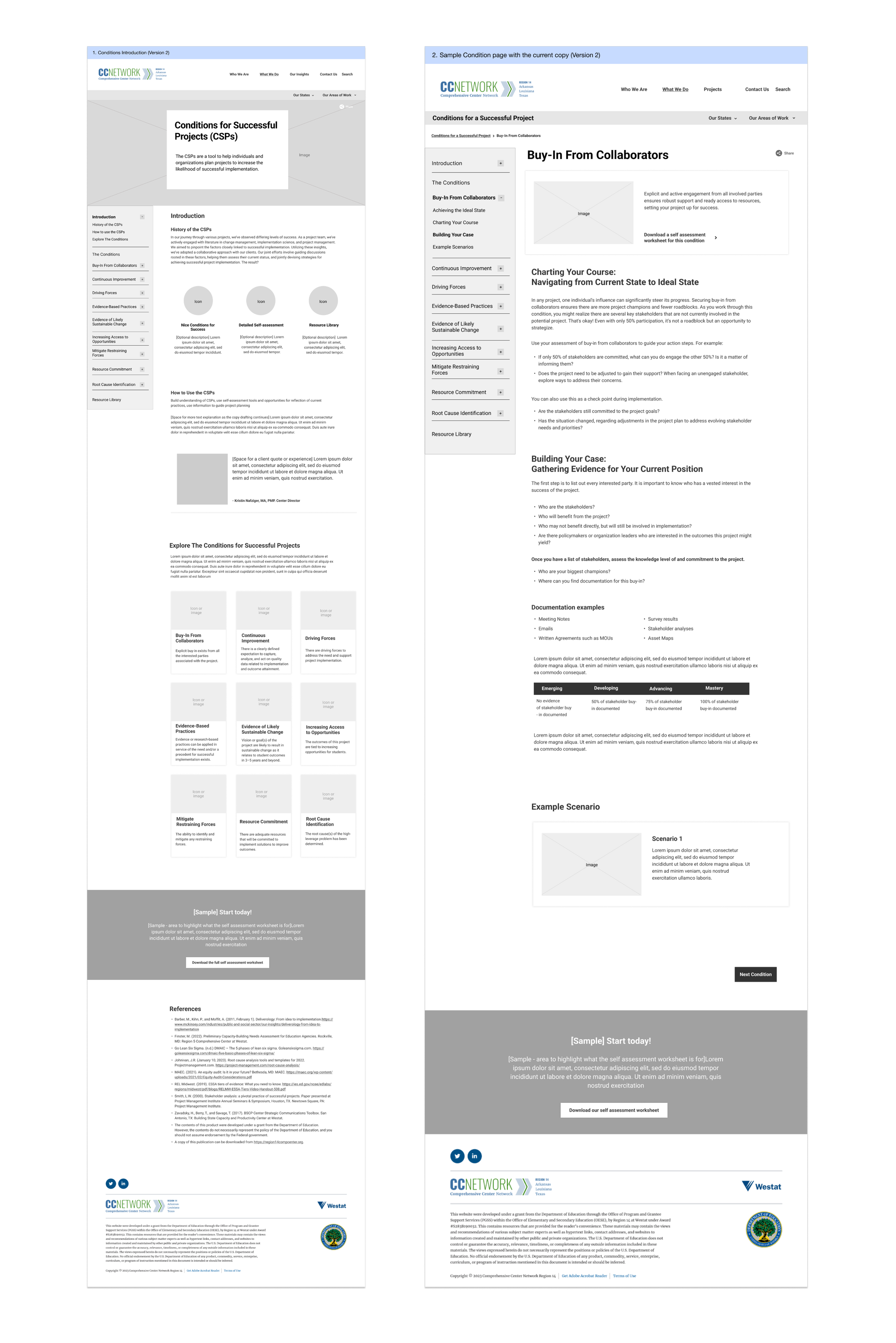 Initial greyscale wireframes