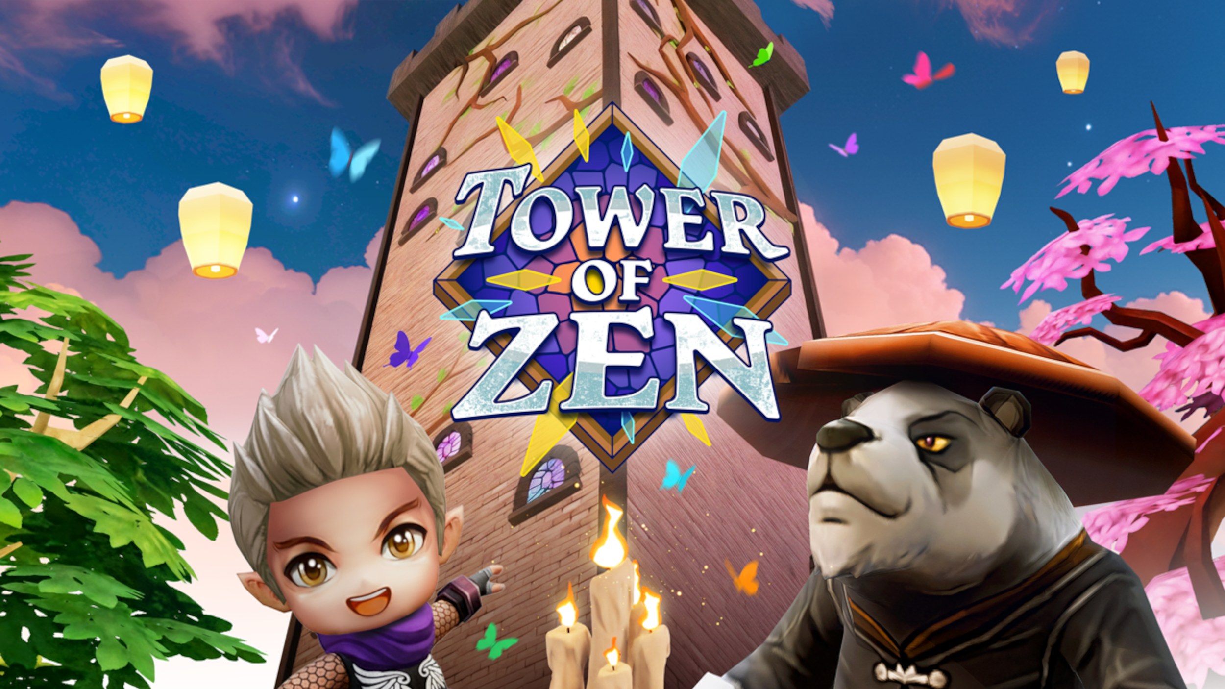 Tower of Zen landscape art
