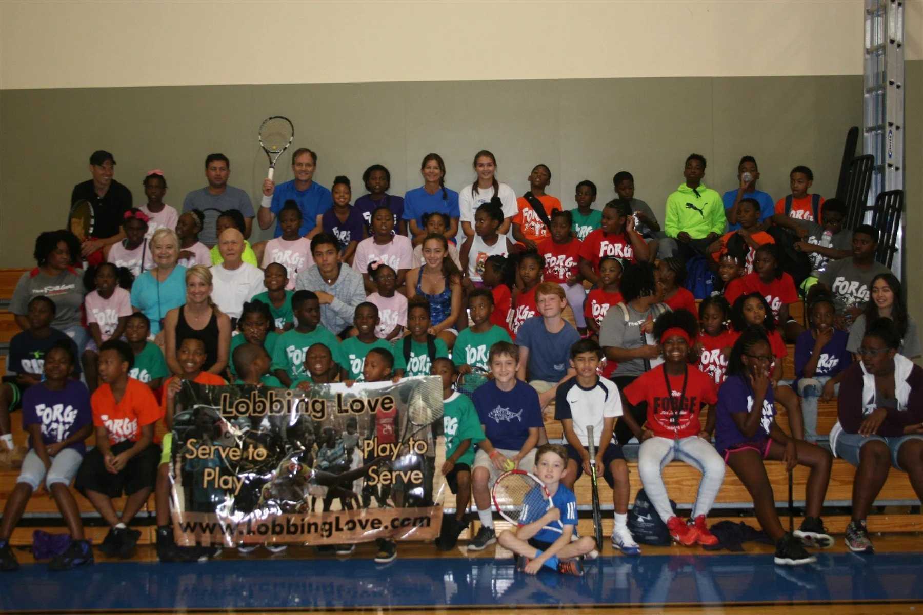 Lobbing Love community gathering in Houston