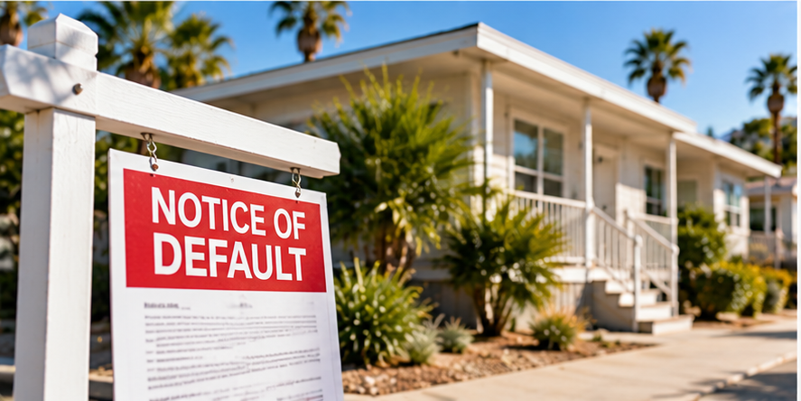 Mobile home pre-foreclosure