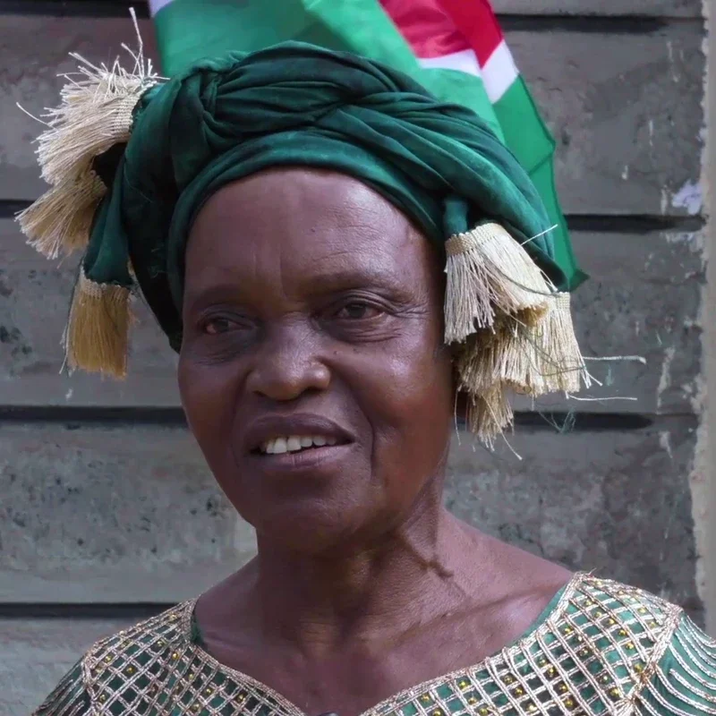 Esther Babita speaking in Ndithini