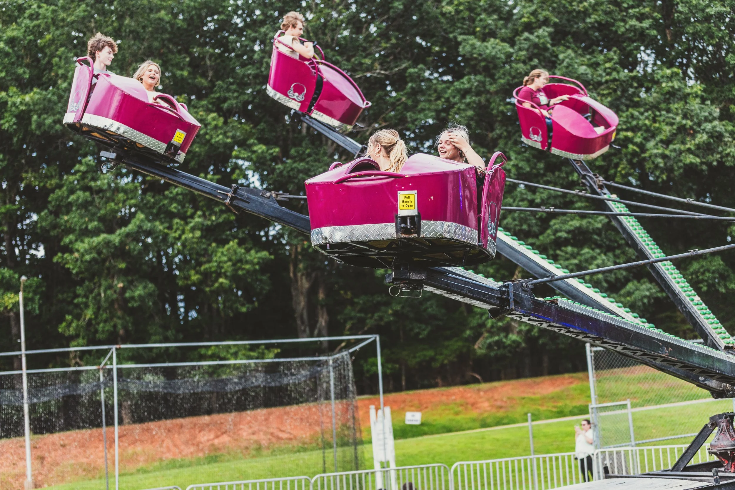 Midway rides at the 2025 Bedford County Fair