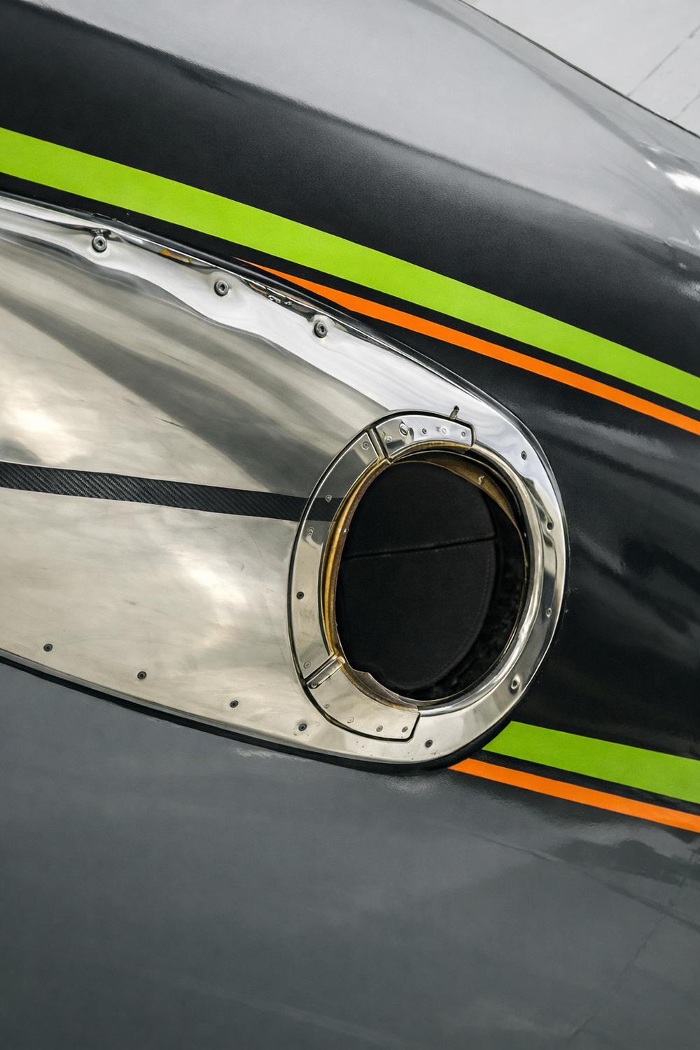 Polished APU exhaust