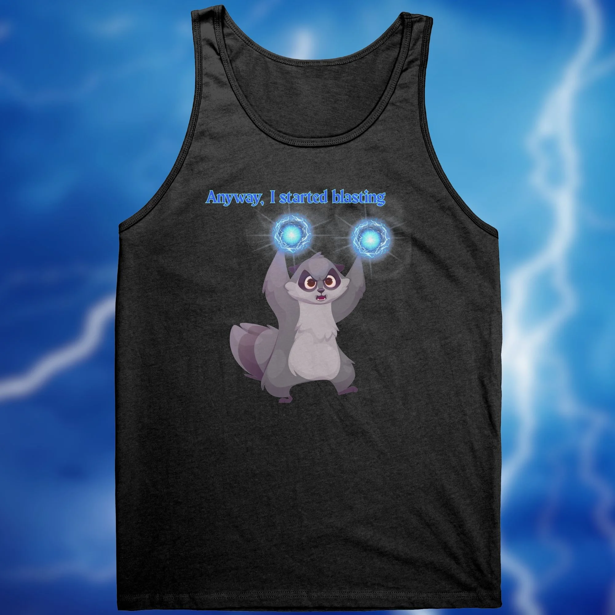 Started Blasting Black Unisex Tank
