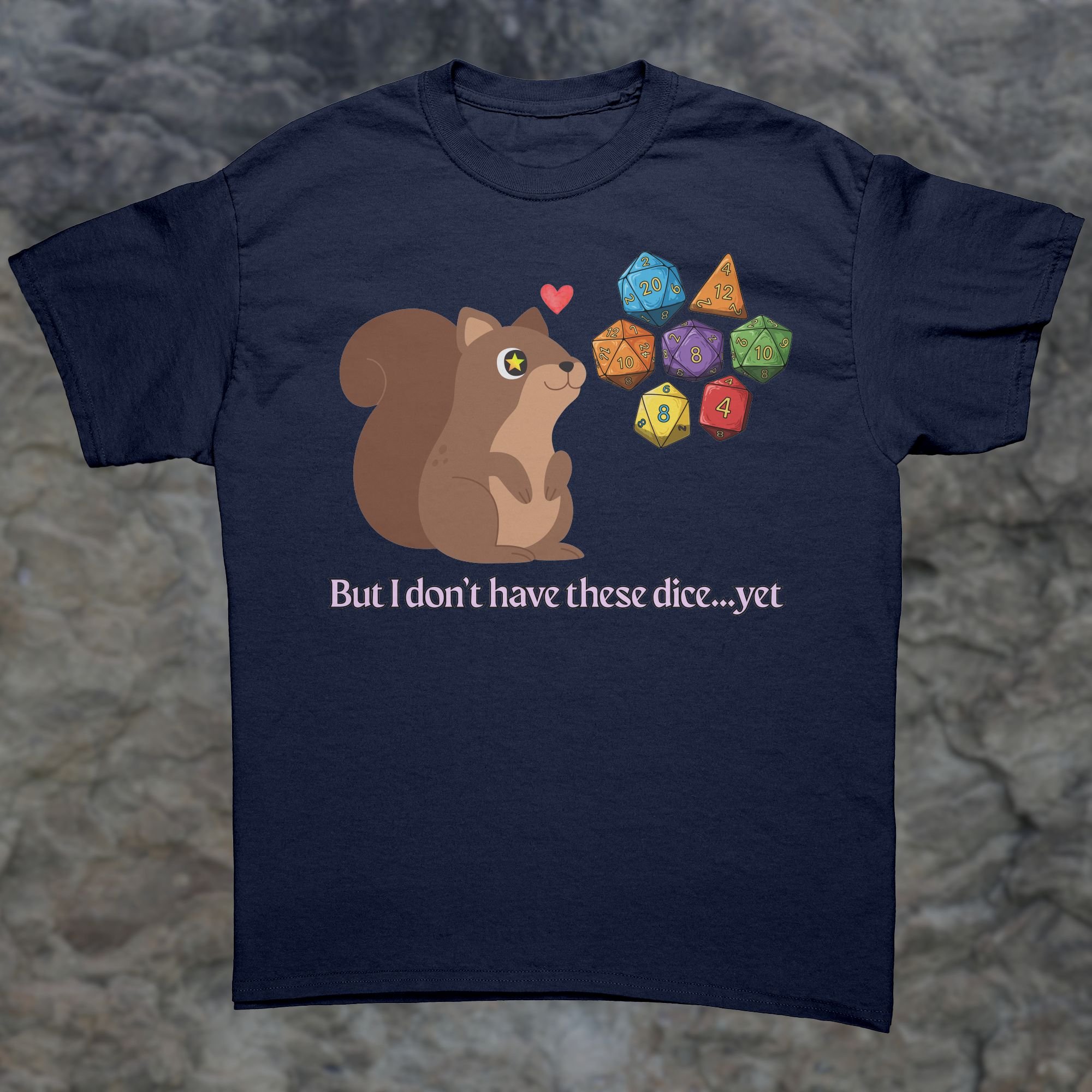 Dice Squirrel Navy Shirt