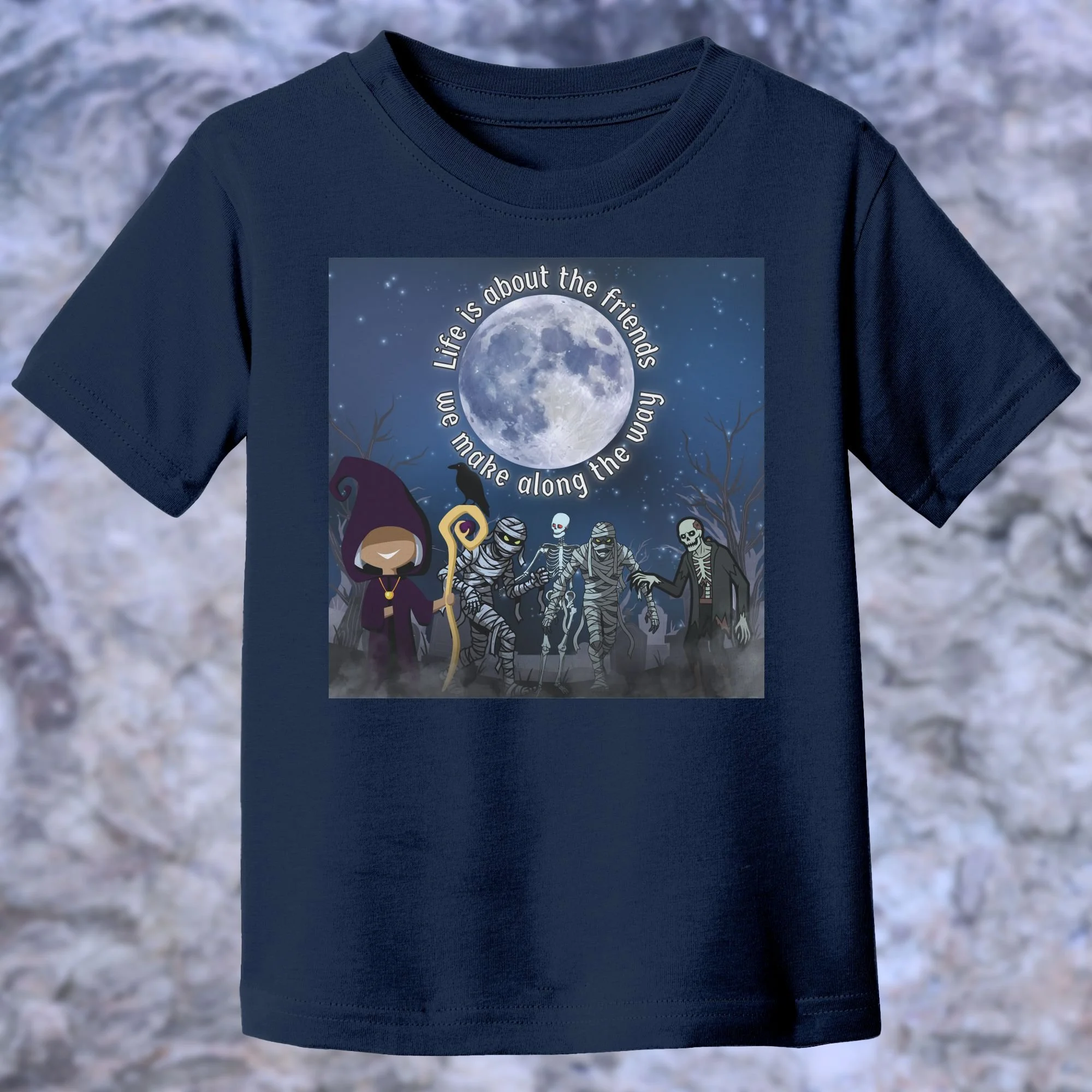 Dice Squirrel Toddler Navy Shirt