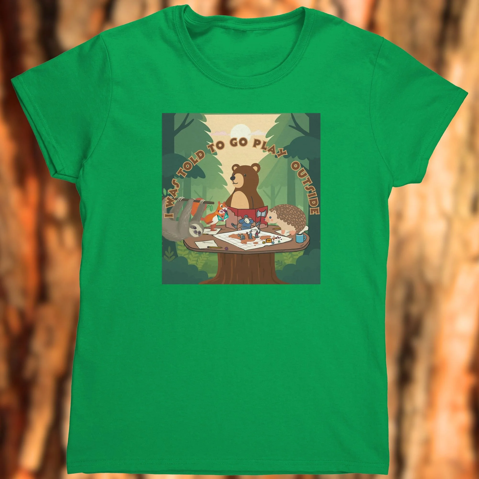 Play Outside Women's Irish Green Shirt