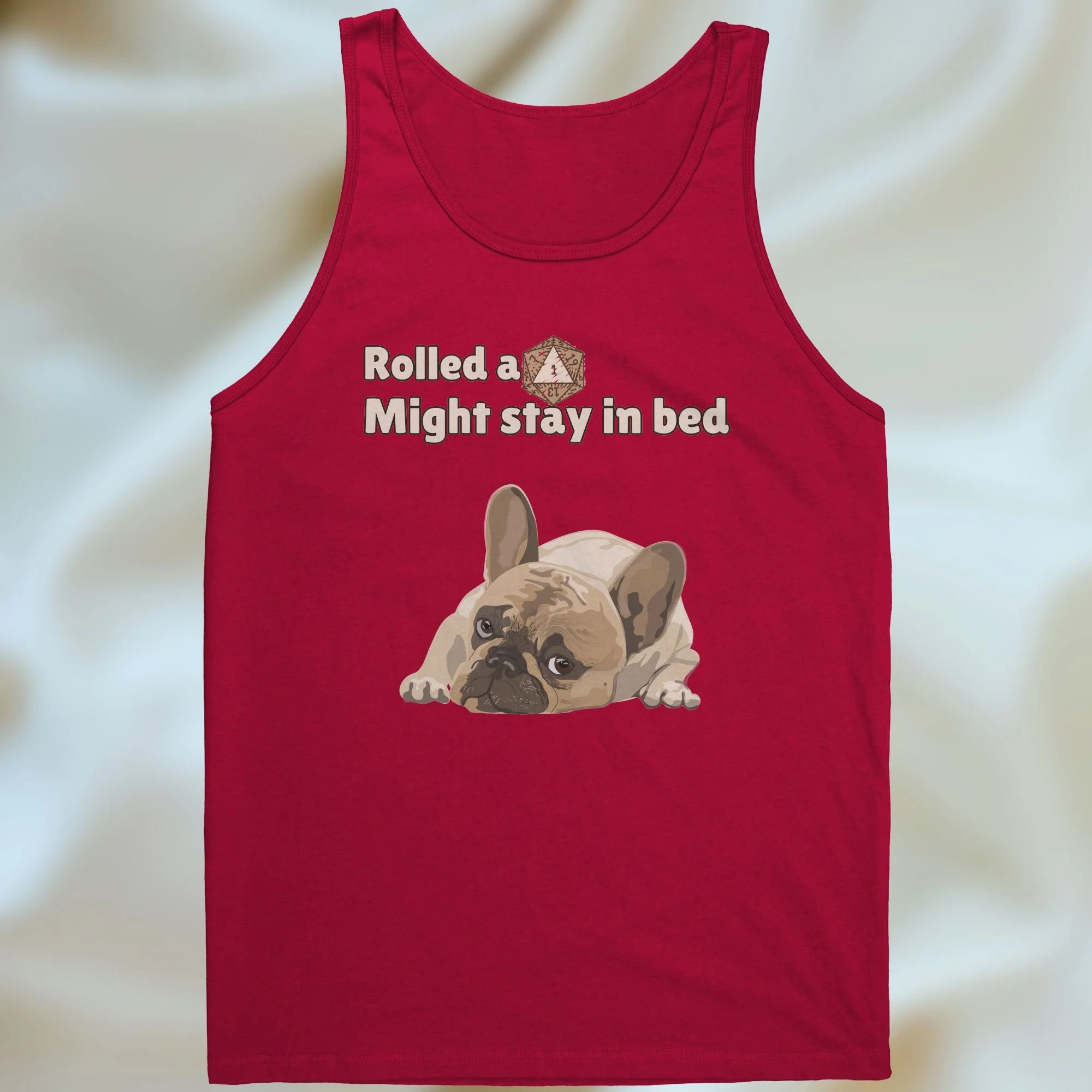 Stay in Bed Women's Red Unisex Tank