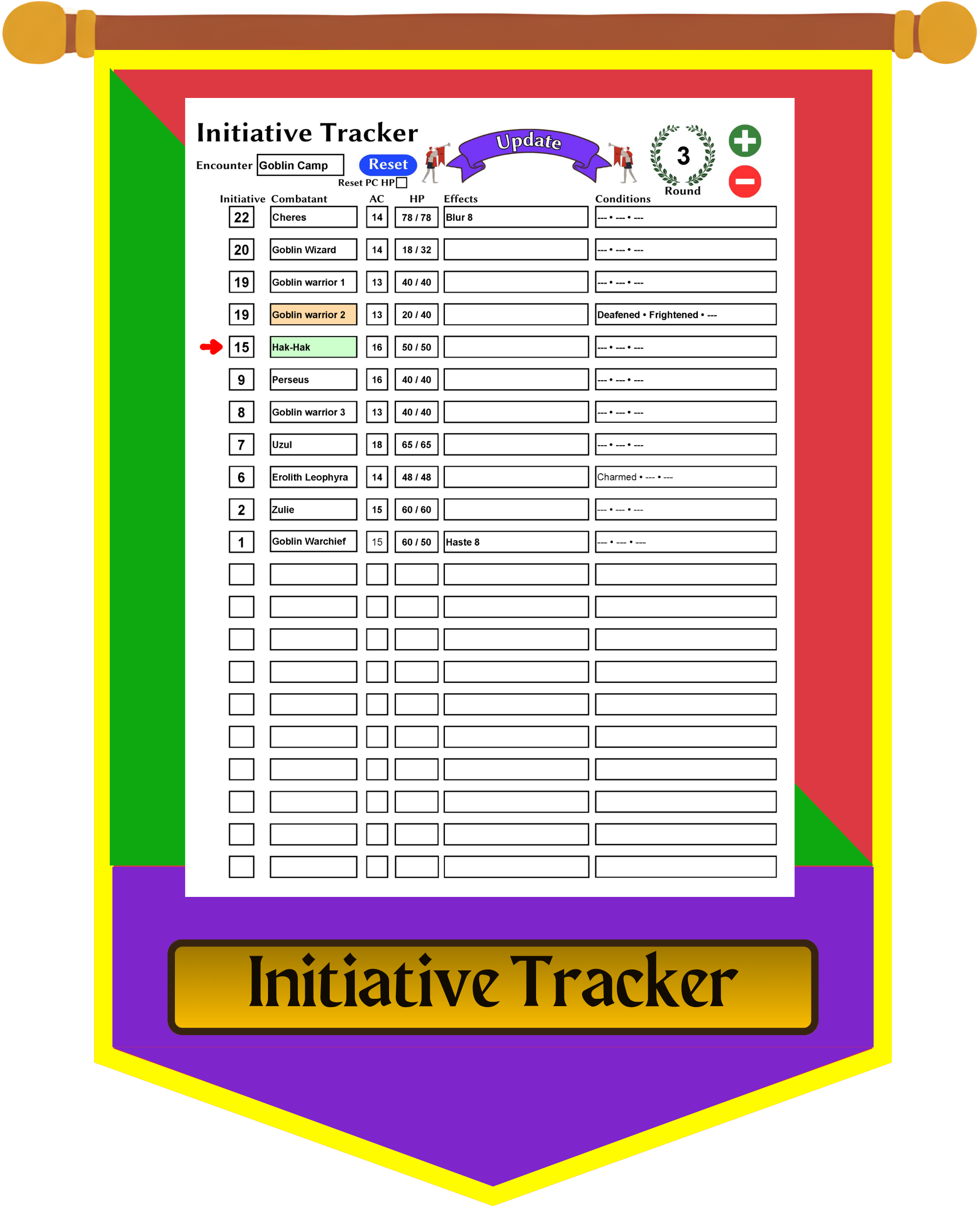 Initiative Tracker