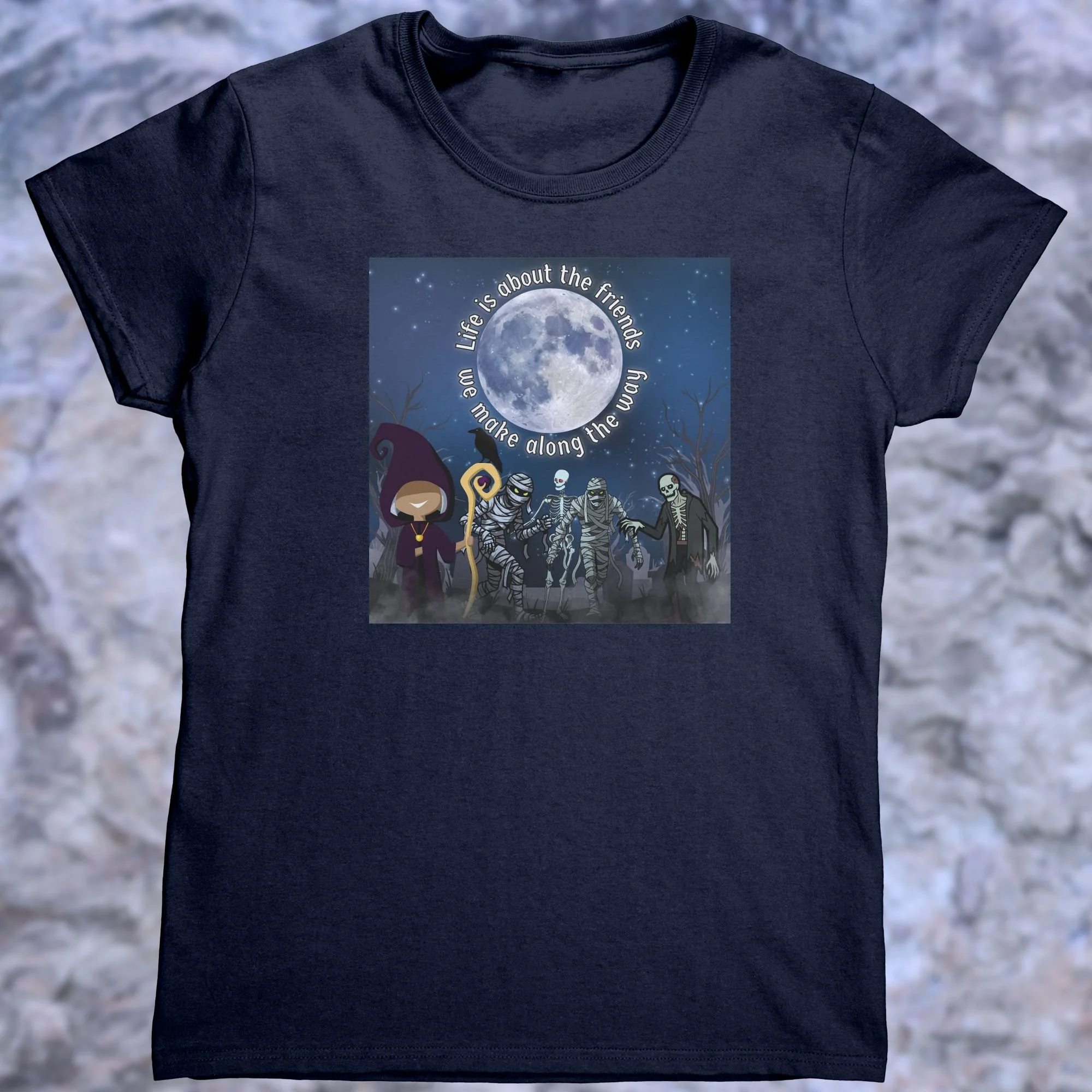 Dice Squirrel Women's Navy Shirt