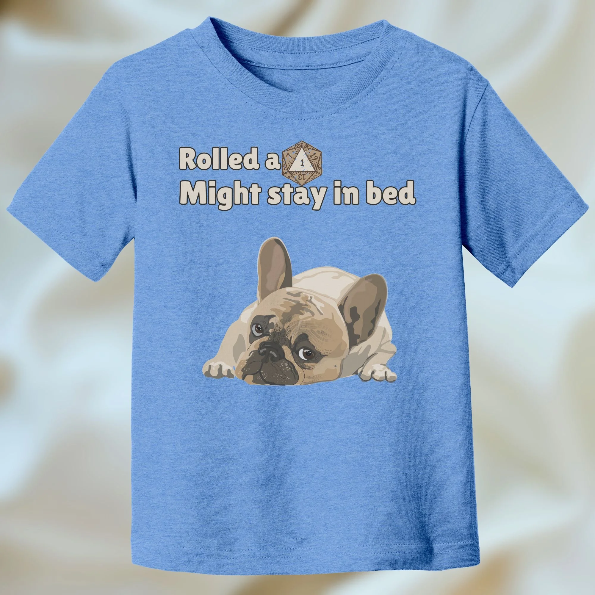 Stay in Bed Women's Heather Columbia Blue Shirt