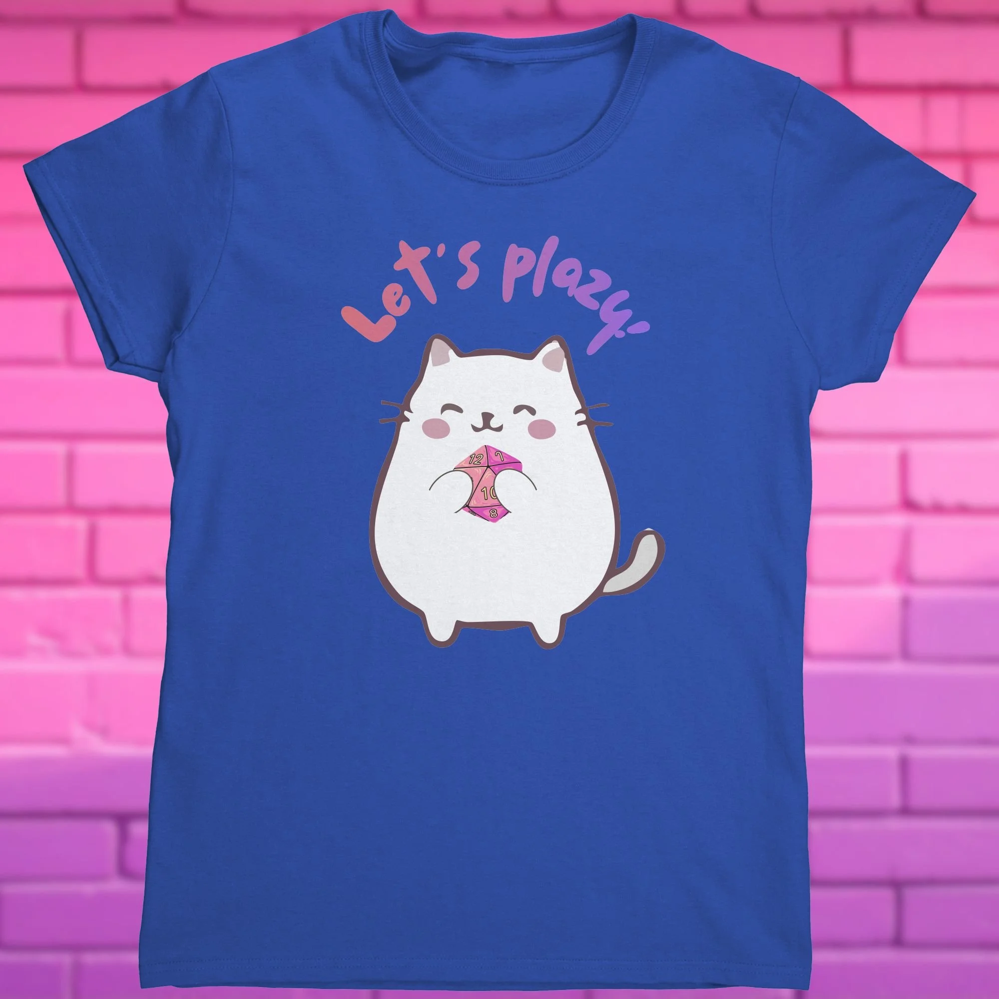 Let's Play Women's Royal Blue Shirt