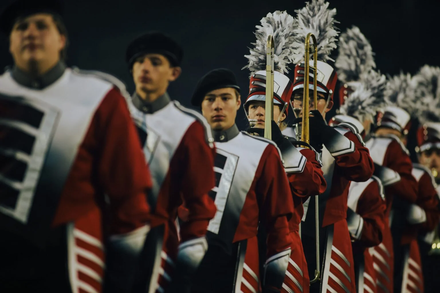 Seaforth Hawks Marching Band performing