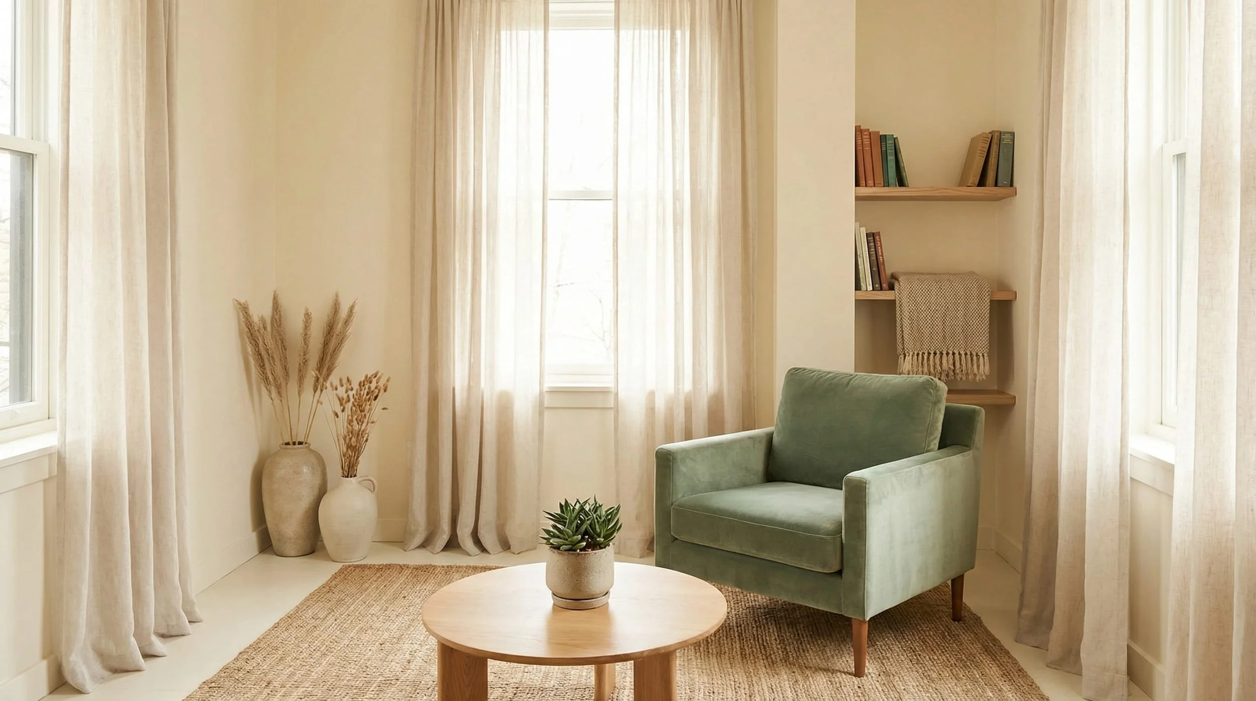 Therapy room interior at The Blue Hare Therapy