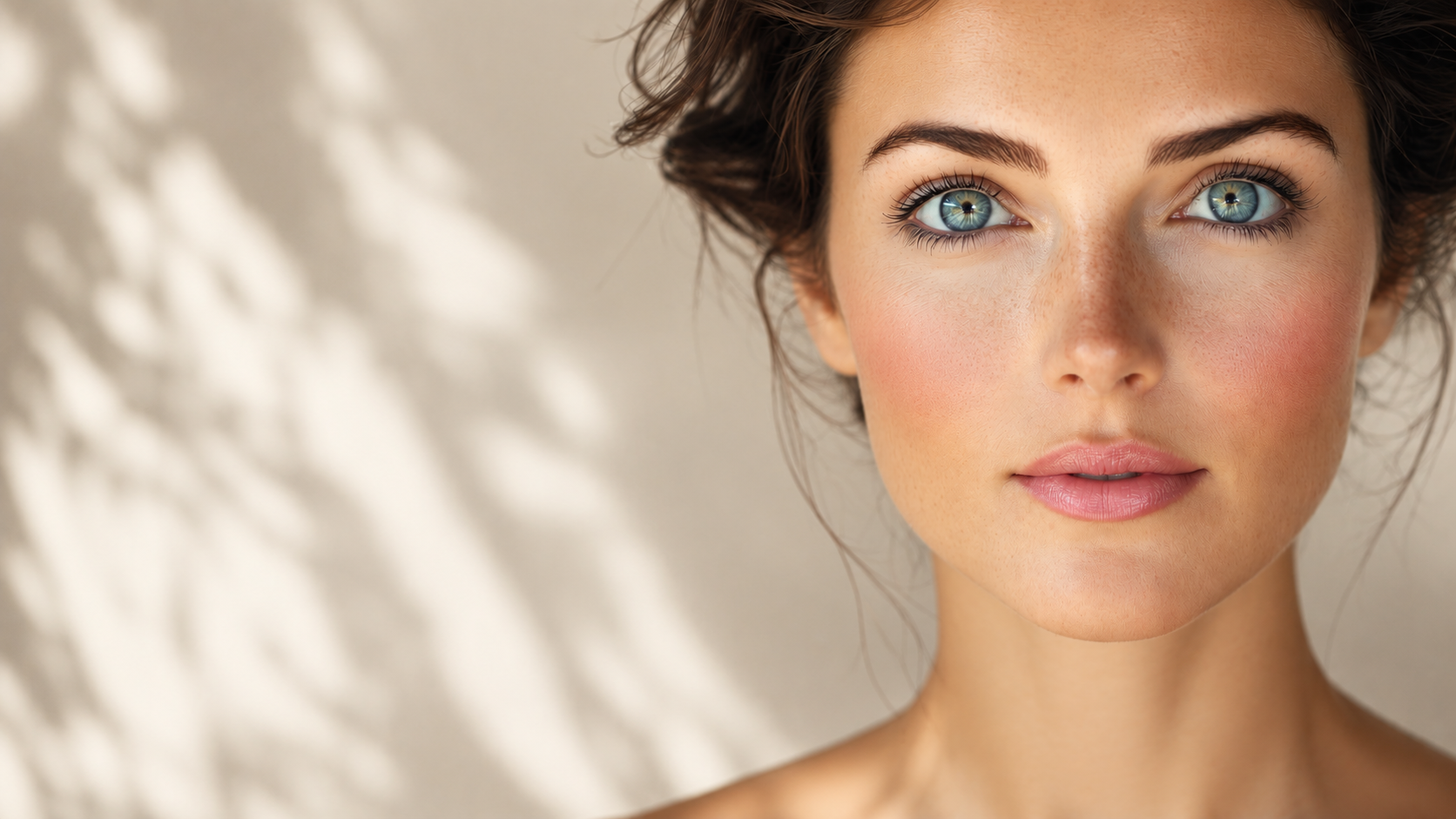 Woman receiving skincare treatment, soft-focus