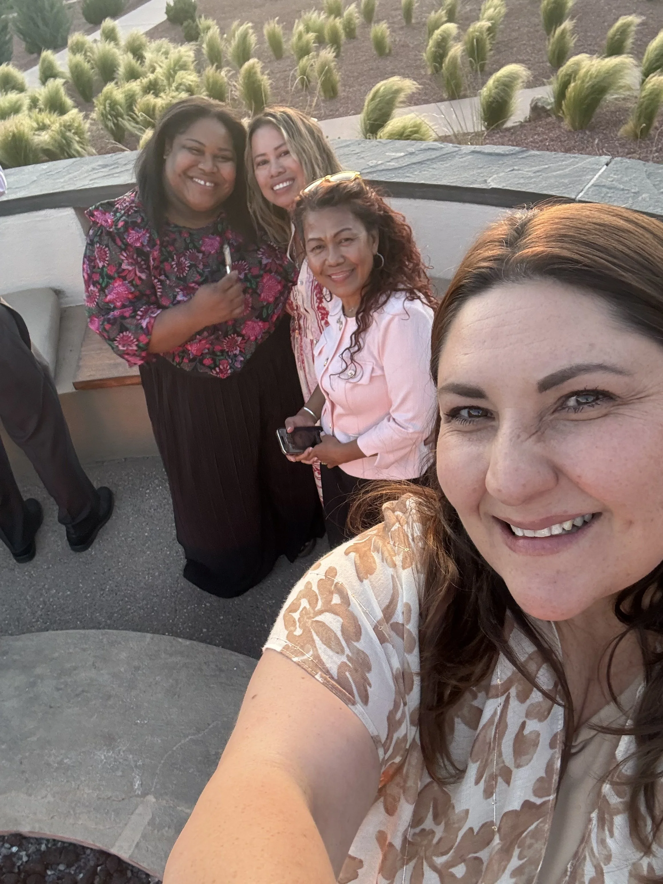 Victoria May Garcia with Community Members