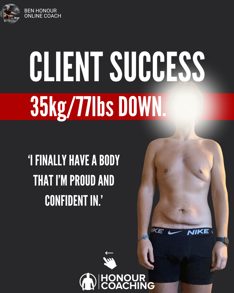 Myles, Honour Coaching client result
