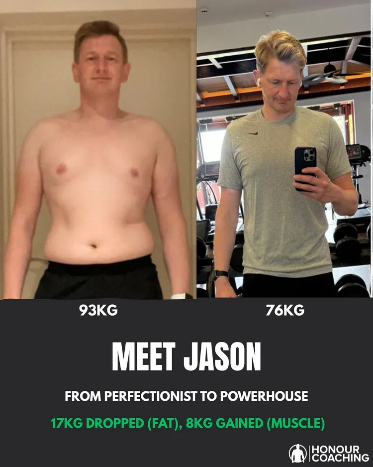 Jason, Honour Coaching client result
