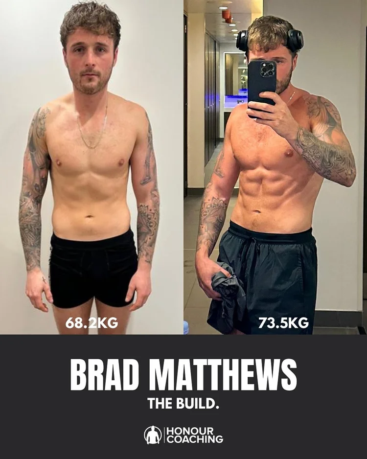 Brad, Honour Coaching client result