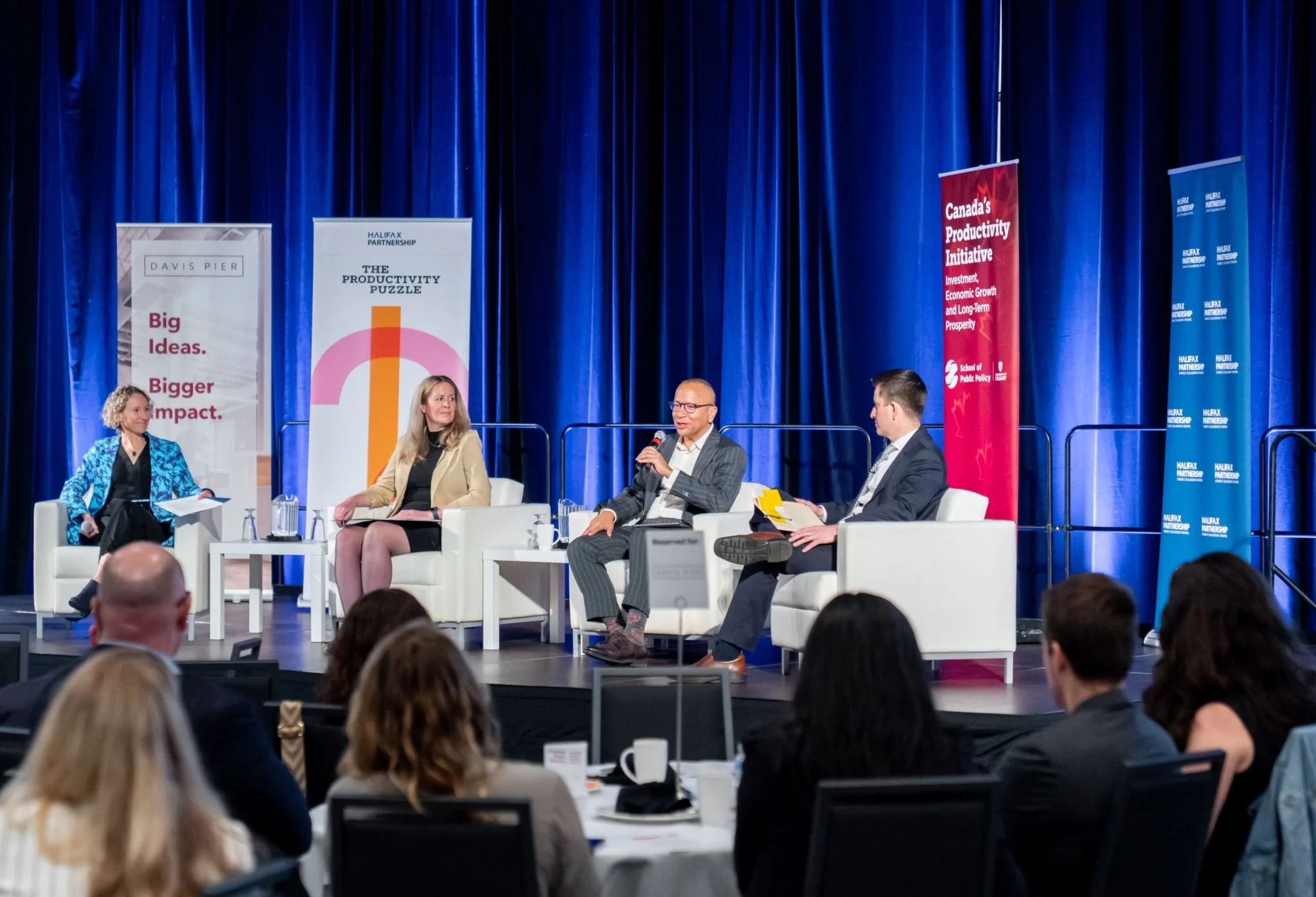 Halifax Partnership Productivity Puzzle event panel.