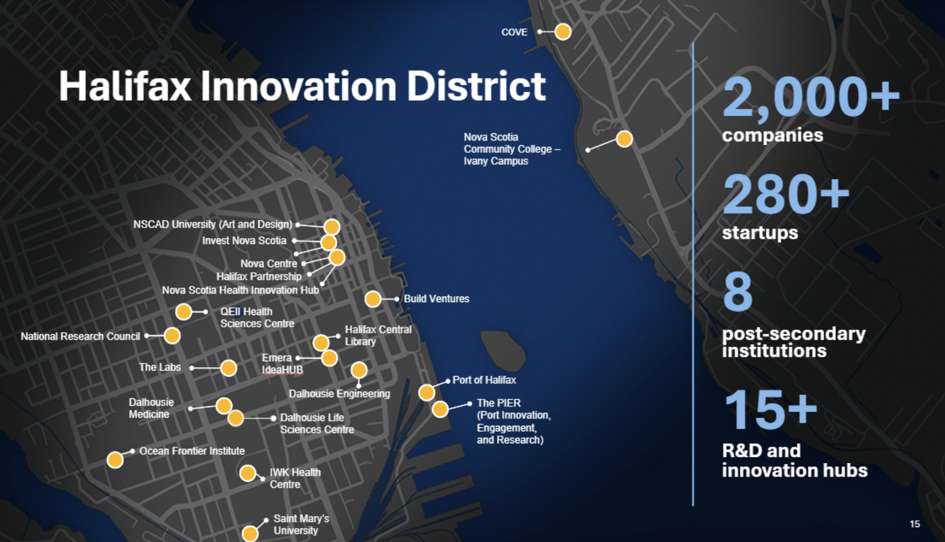 Halifax Innovation District map