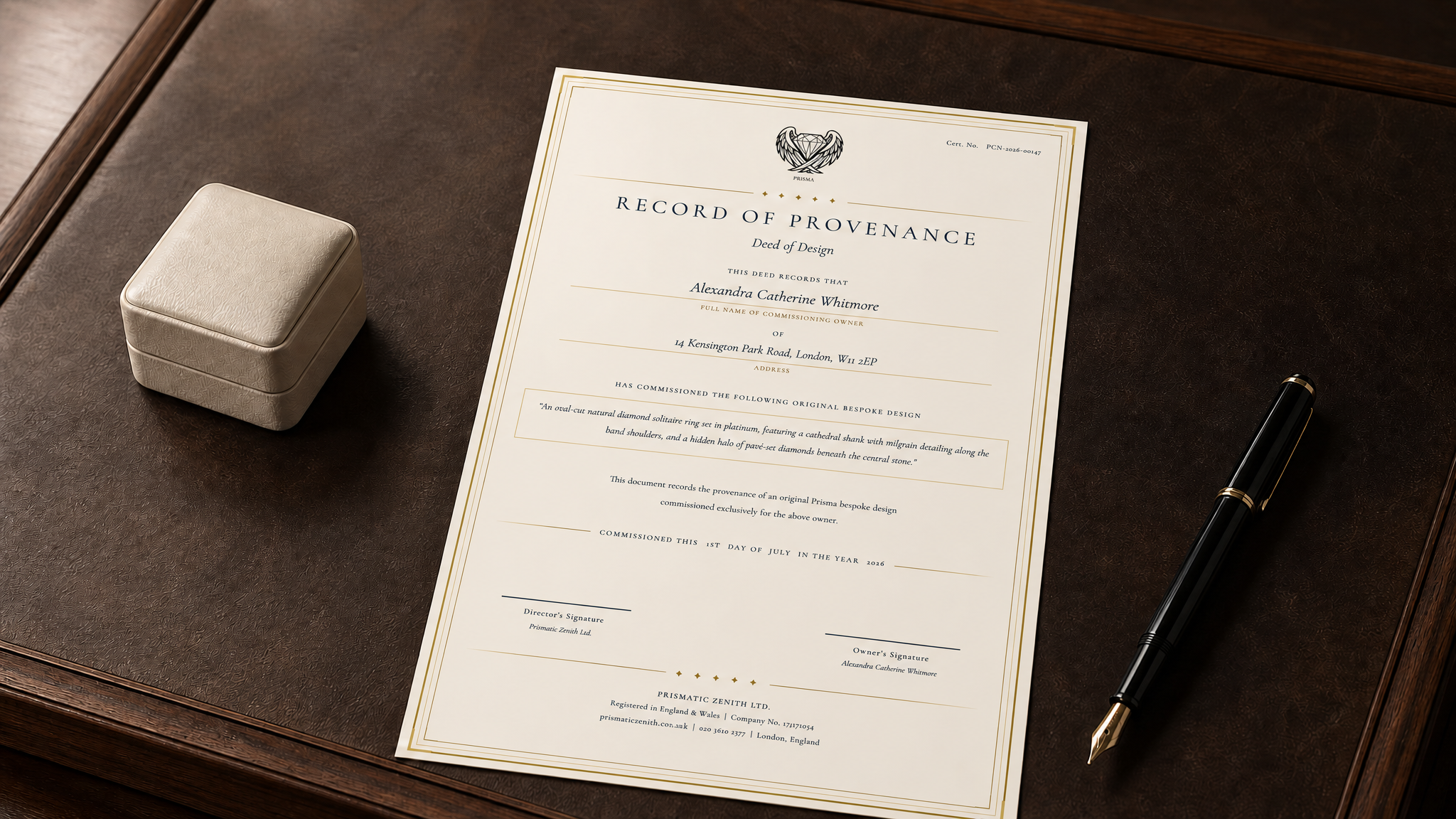 PRISMA Record of Provenance — Deed of Design