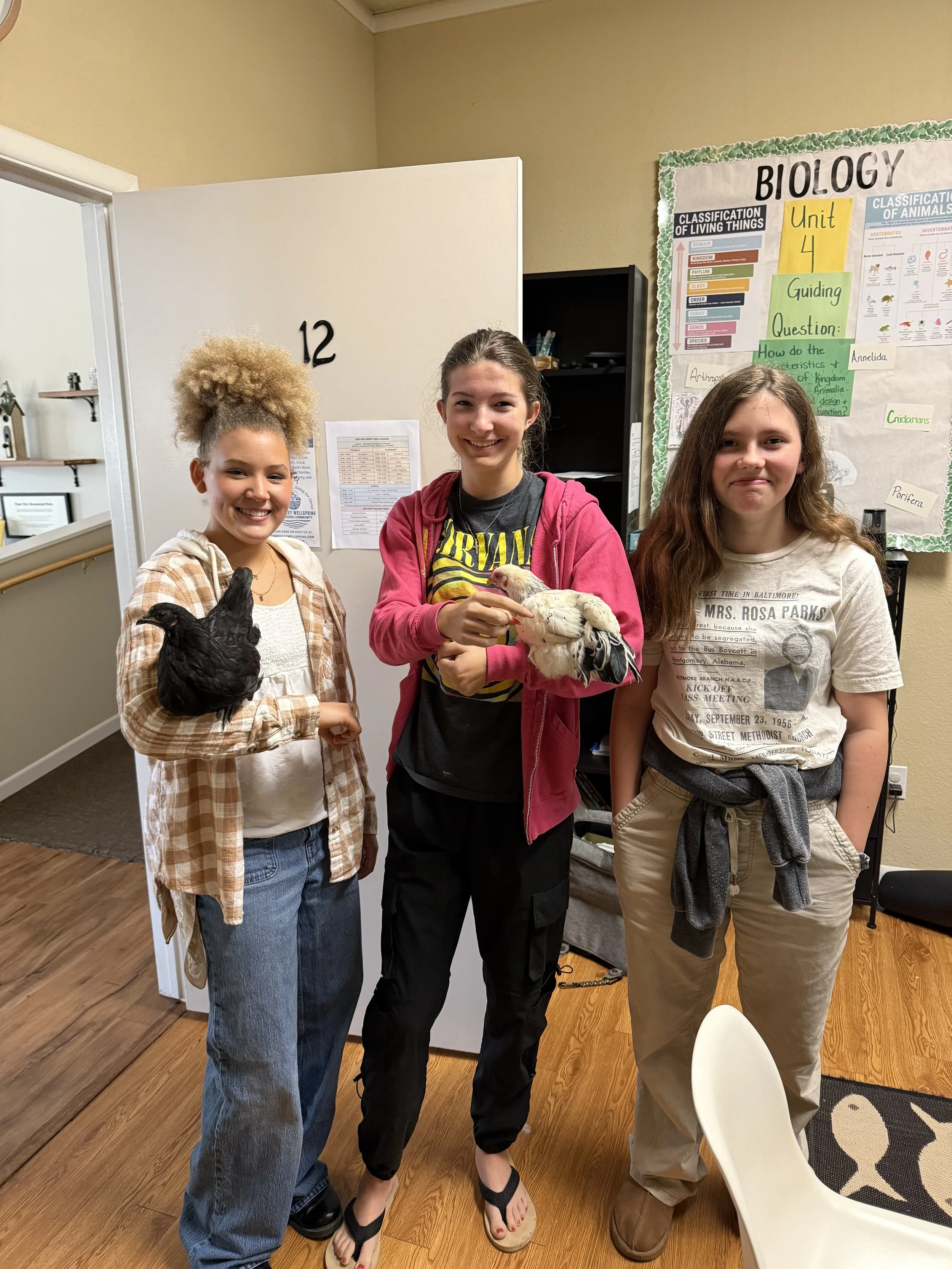 Students in Biology class