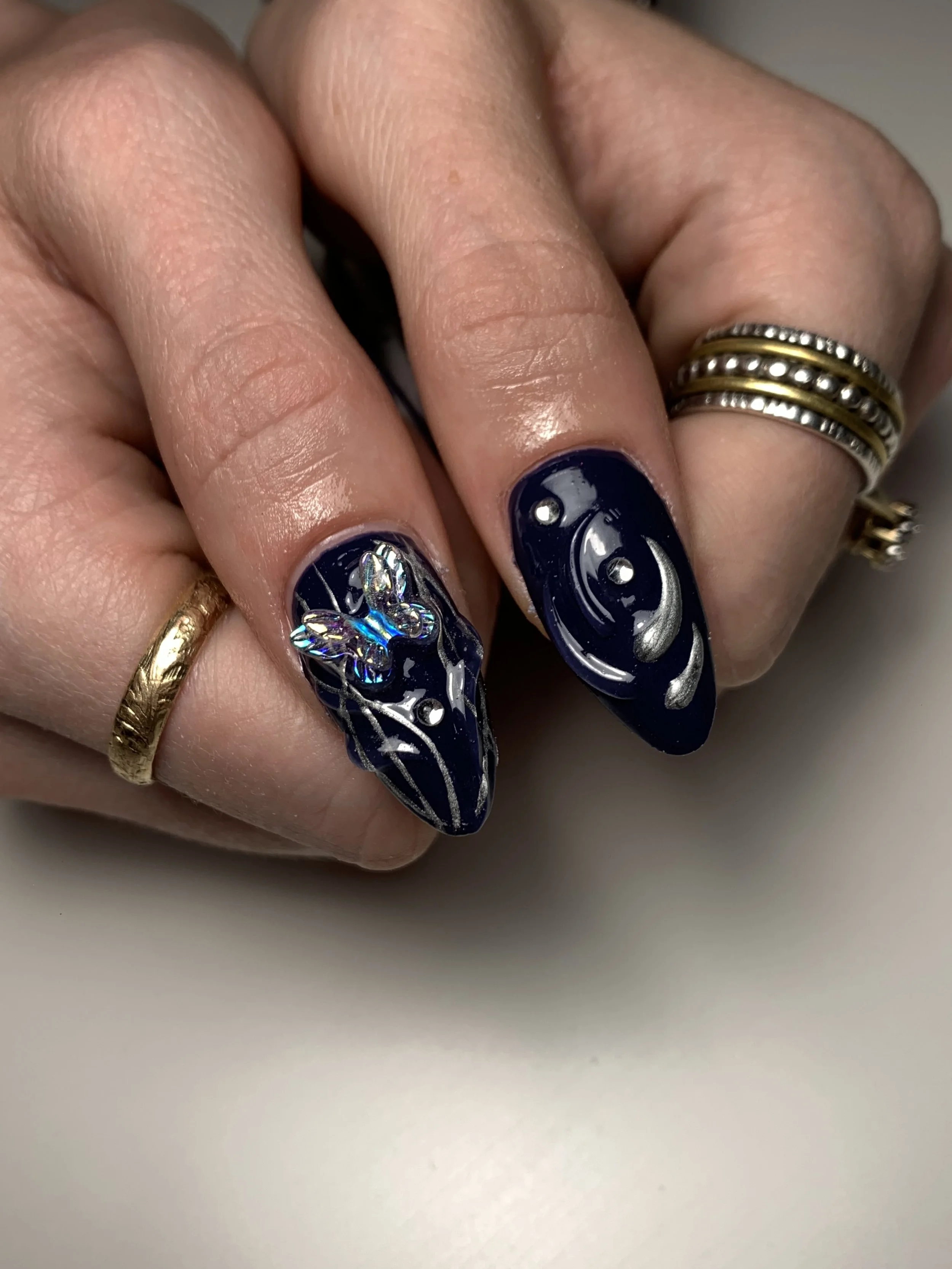 Chrome nail art Adelaide — Sol Lounge nail studio