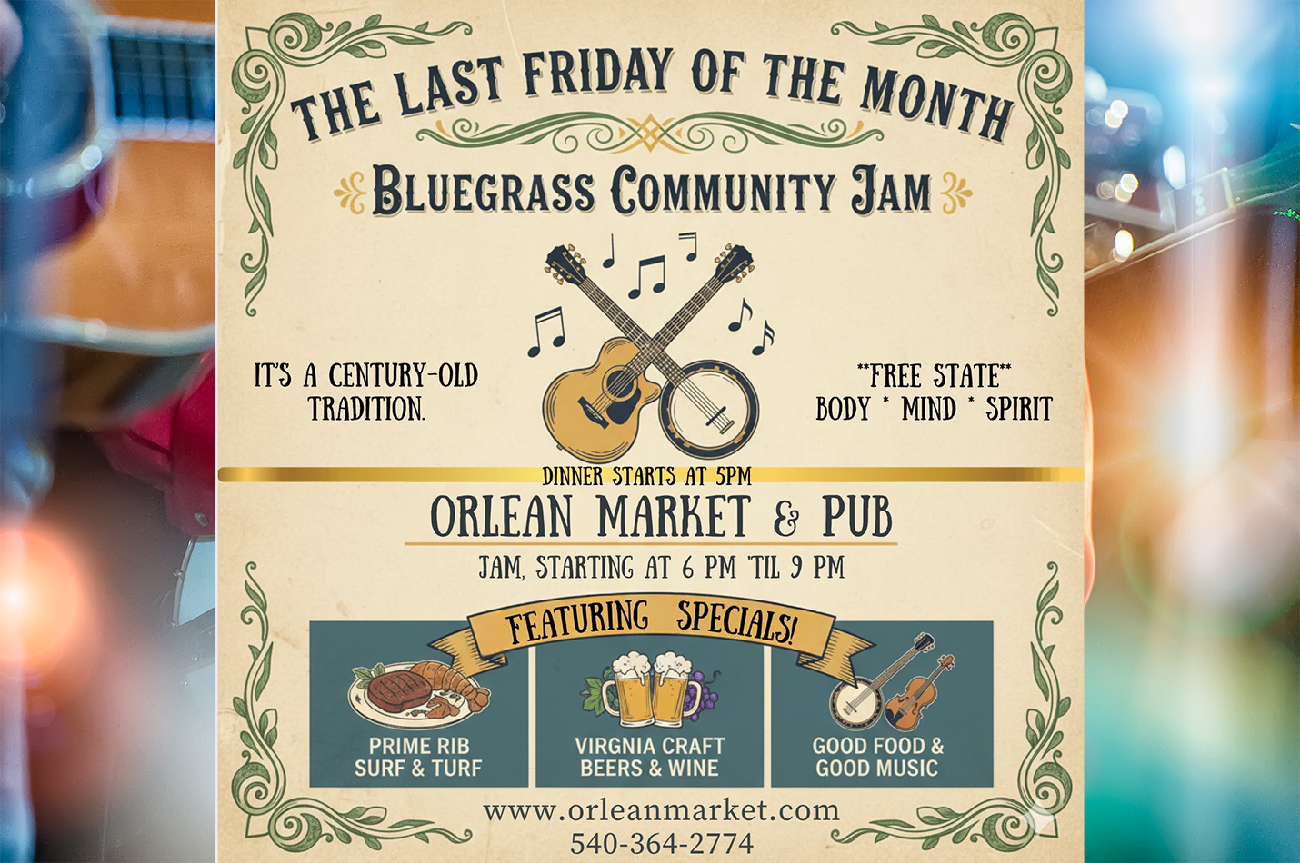Live Music Community Bluegrass Jam