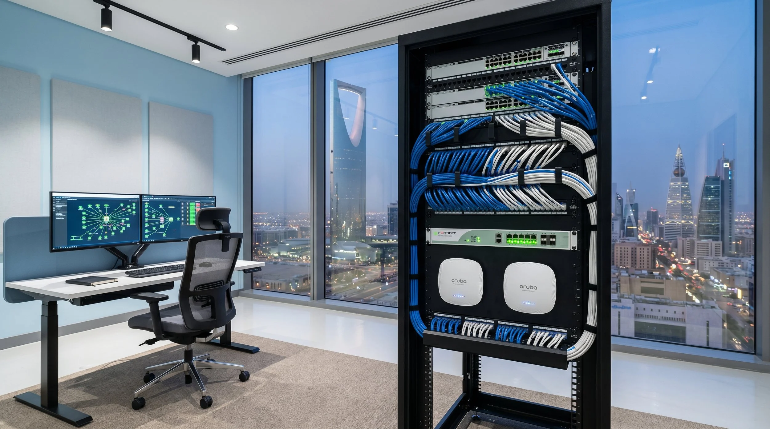 Networking Solutions Cisco HPE Aruba switches routers Saudi Arabia