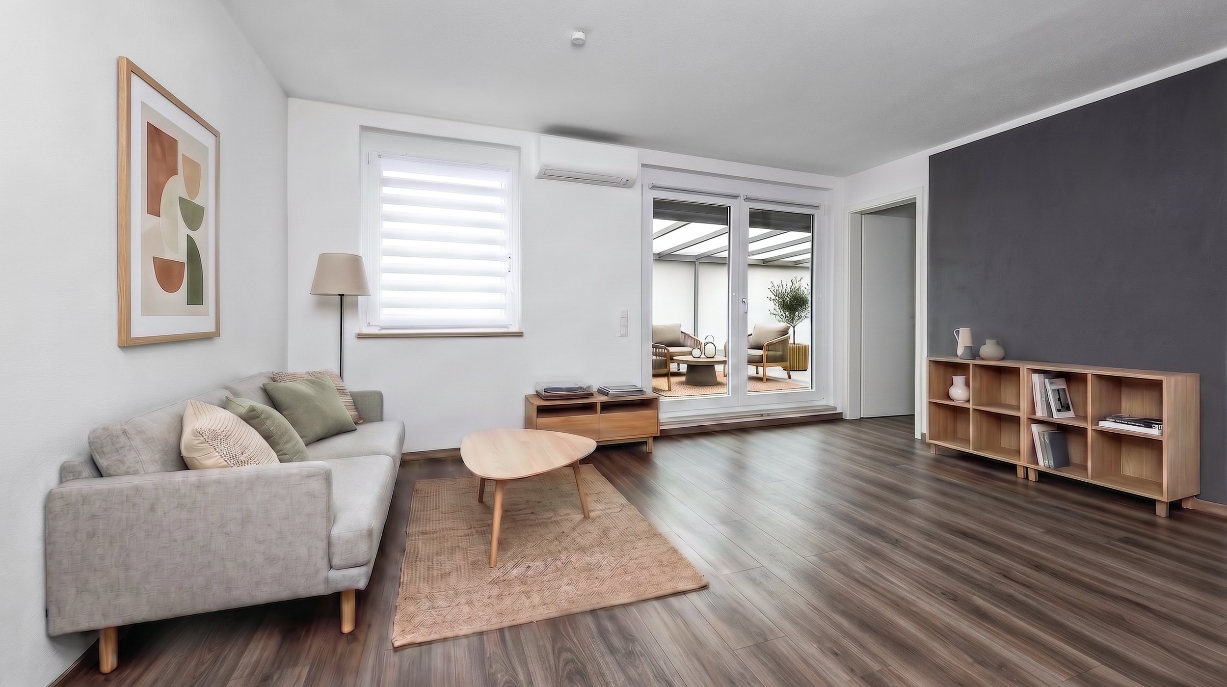 Terrasse und Ausblick Immobilienfotografie