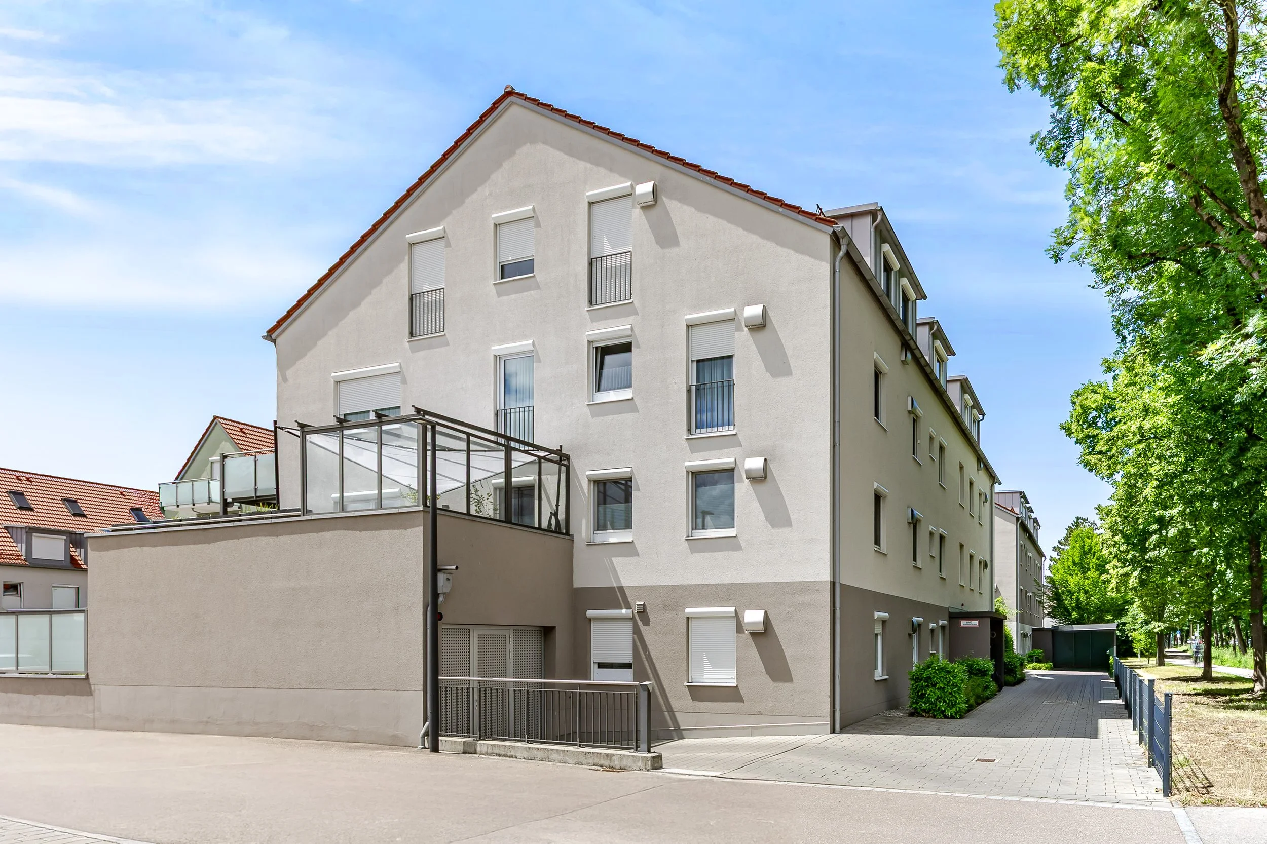 Professionelle Immobilienfotografie Wohnzimmer Dachau