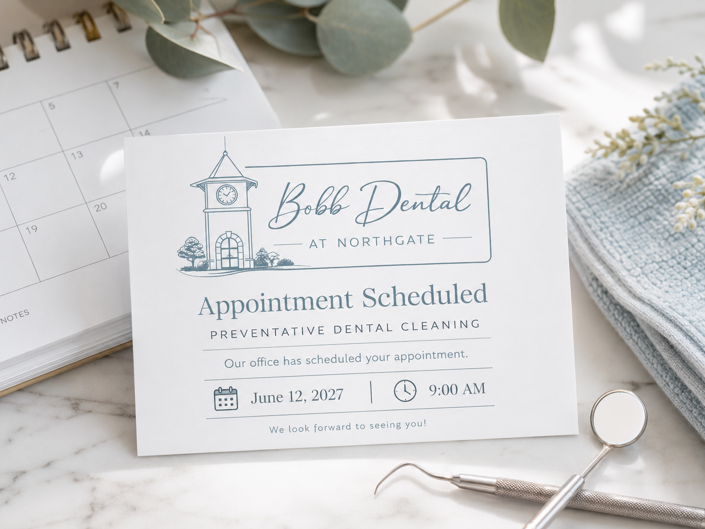 Schedule a dental exam and cleaning at Bobb Dental at Northgate