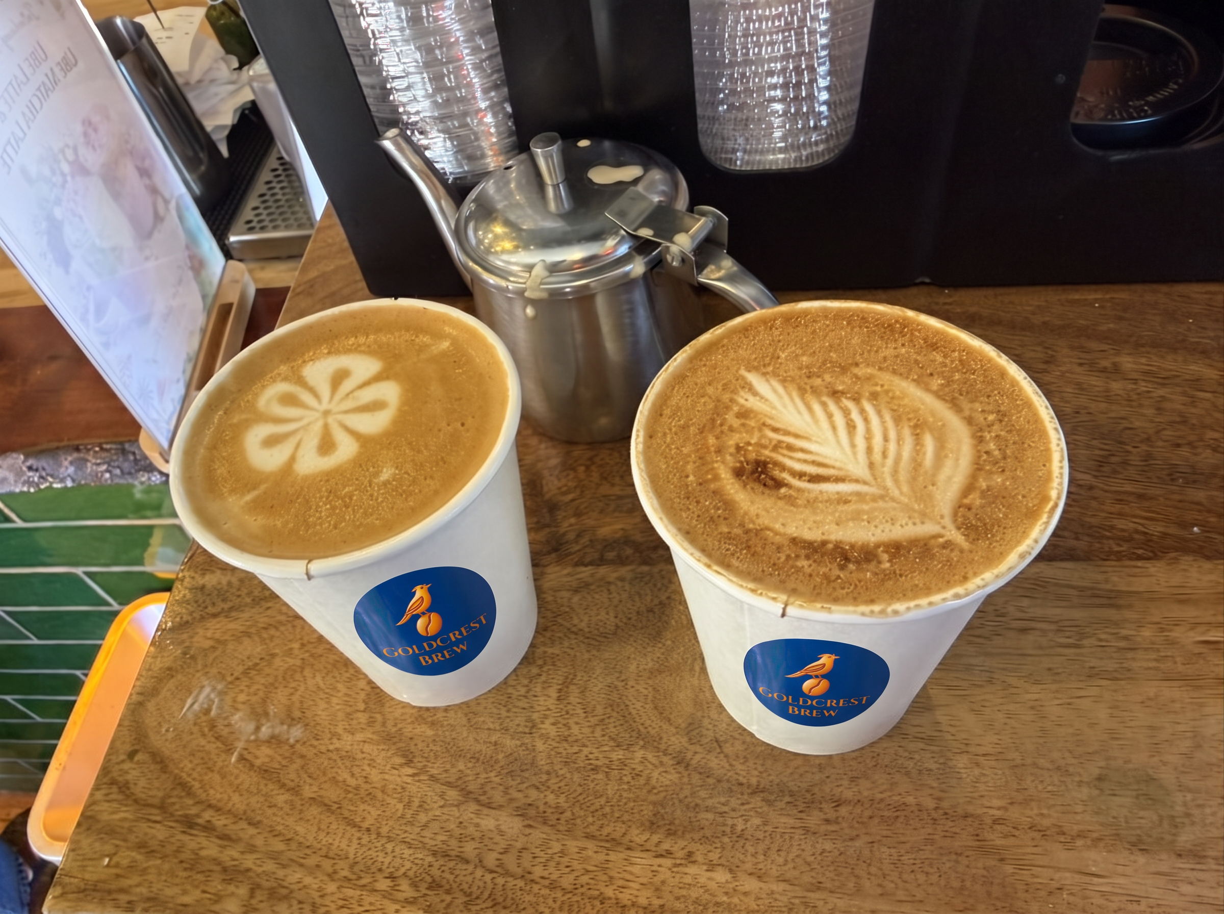 Classic specialty espresso drinks from Goldcrest Brew