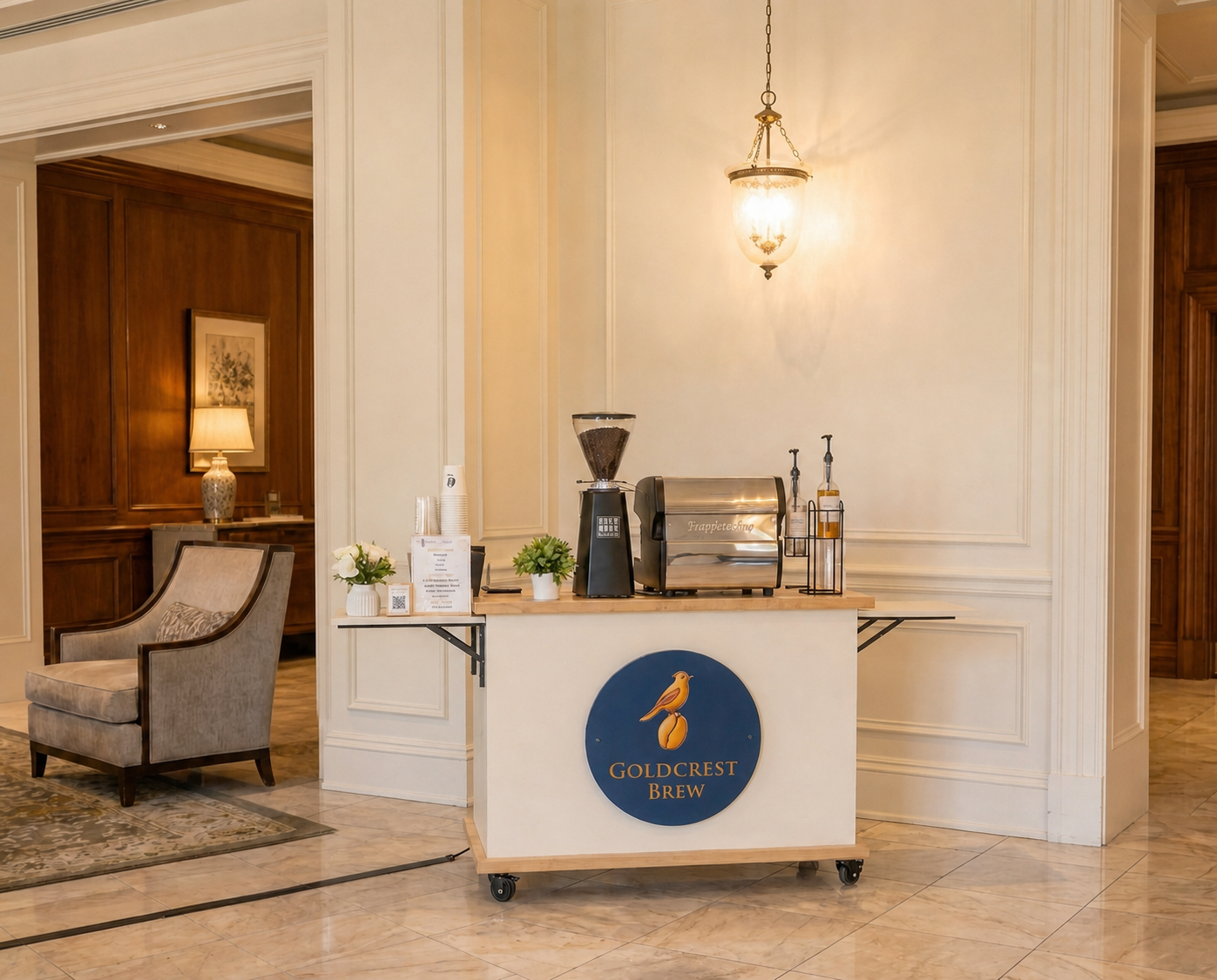 Hotel and event venue coffee cart