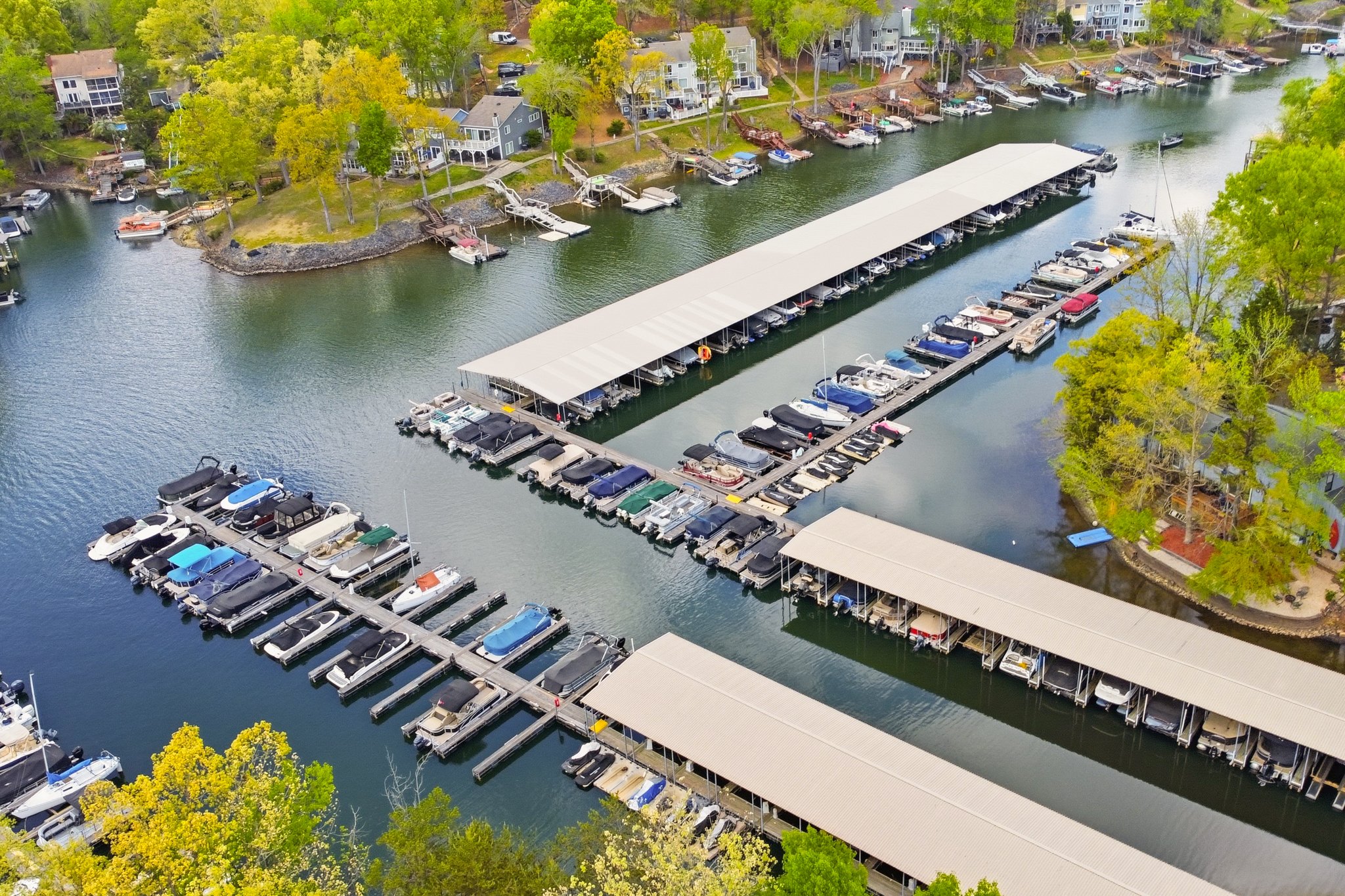 Tega Cay Marina on Lake Wylie with boat slips