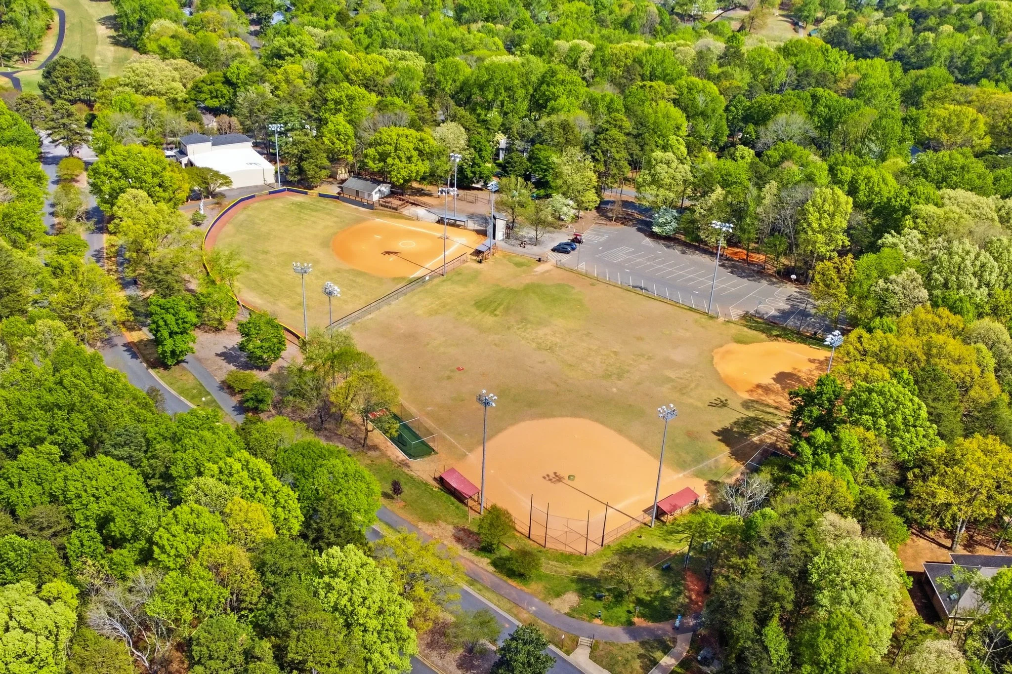 Baseball and softball fields in Tega Cay